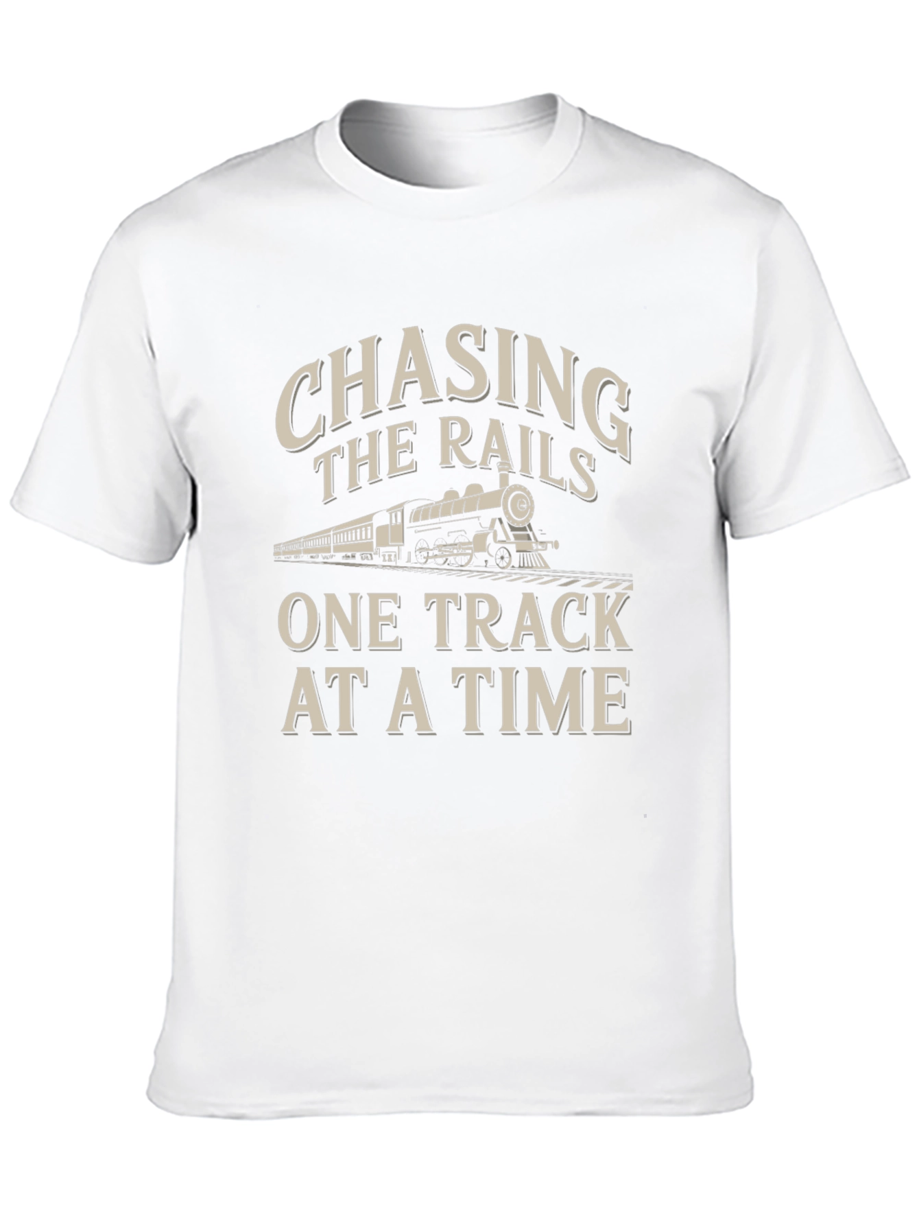 Chasing The Rails Train Graphic Tee
