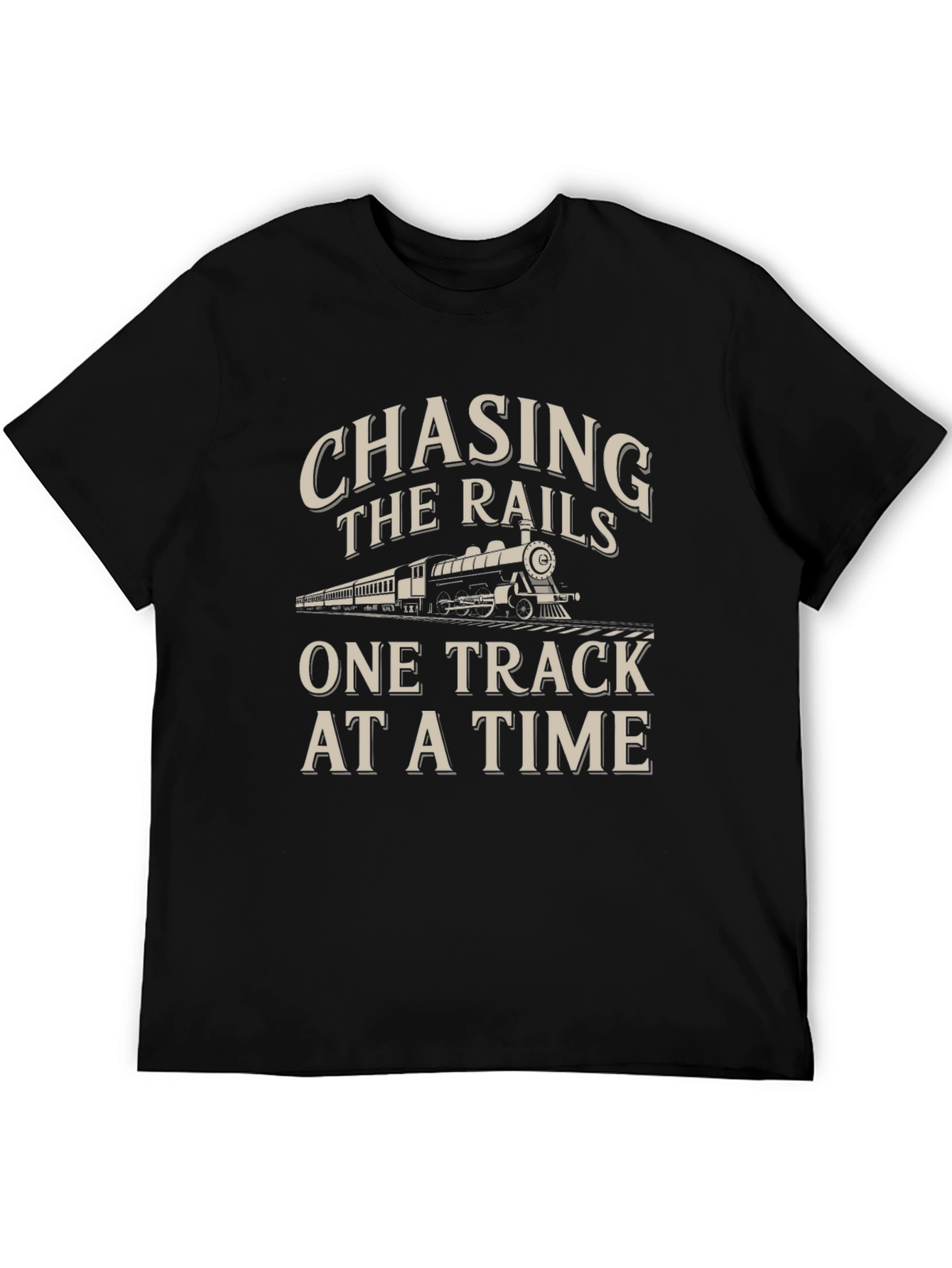 Chasing The Rails Train Graphic Tee