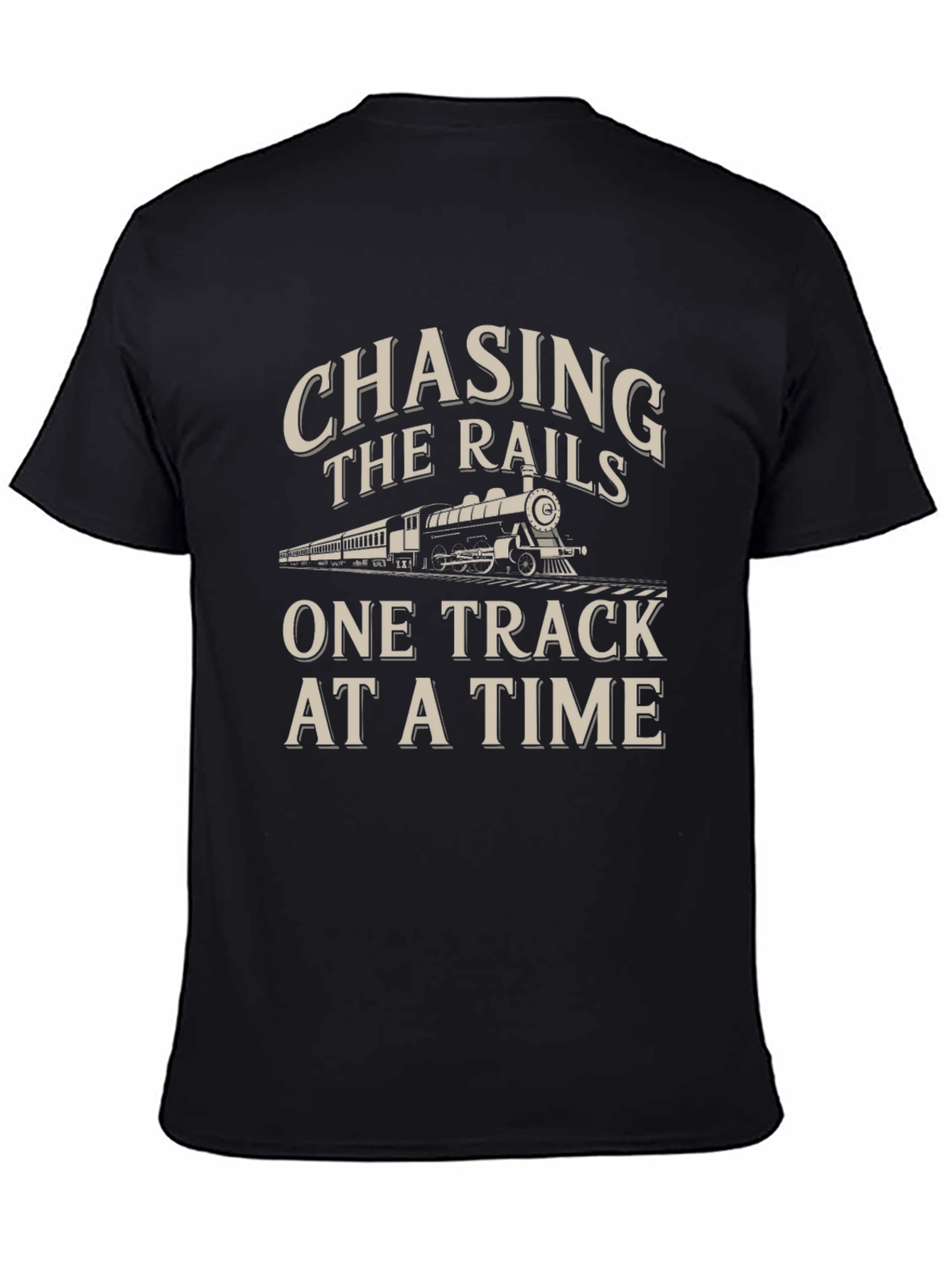 Chasing The Rails Train Graphic Tee