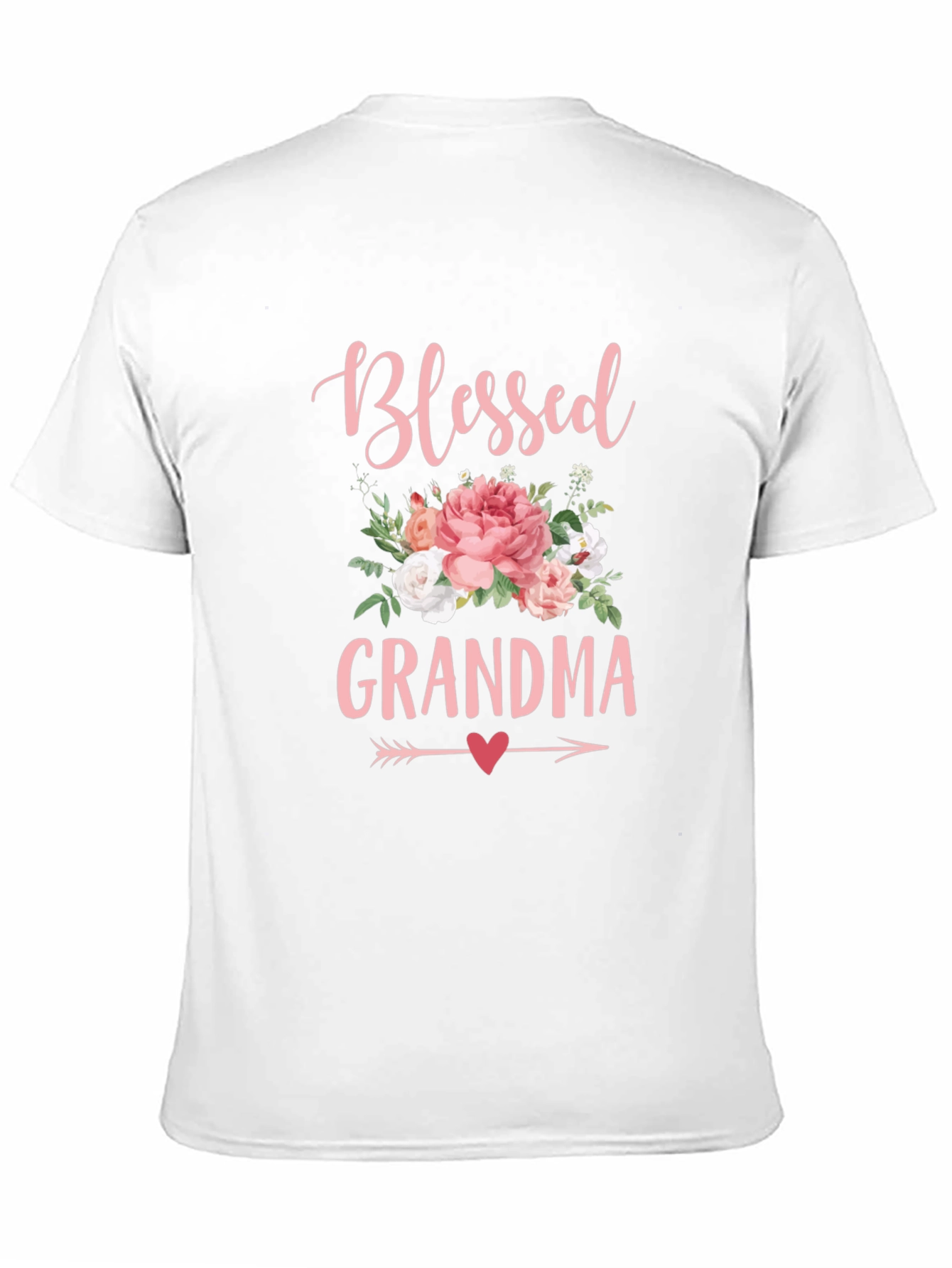 Blessed Grandma Floral Graphic T-Shirt