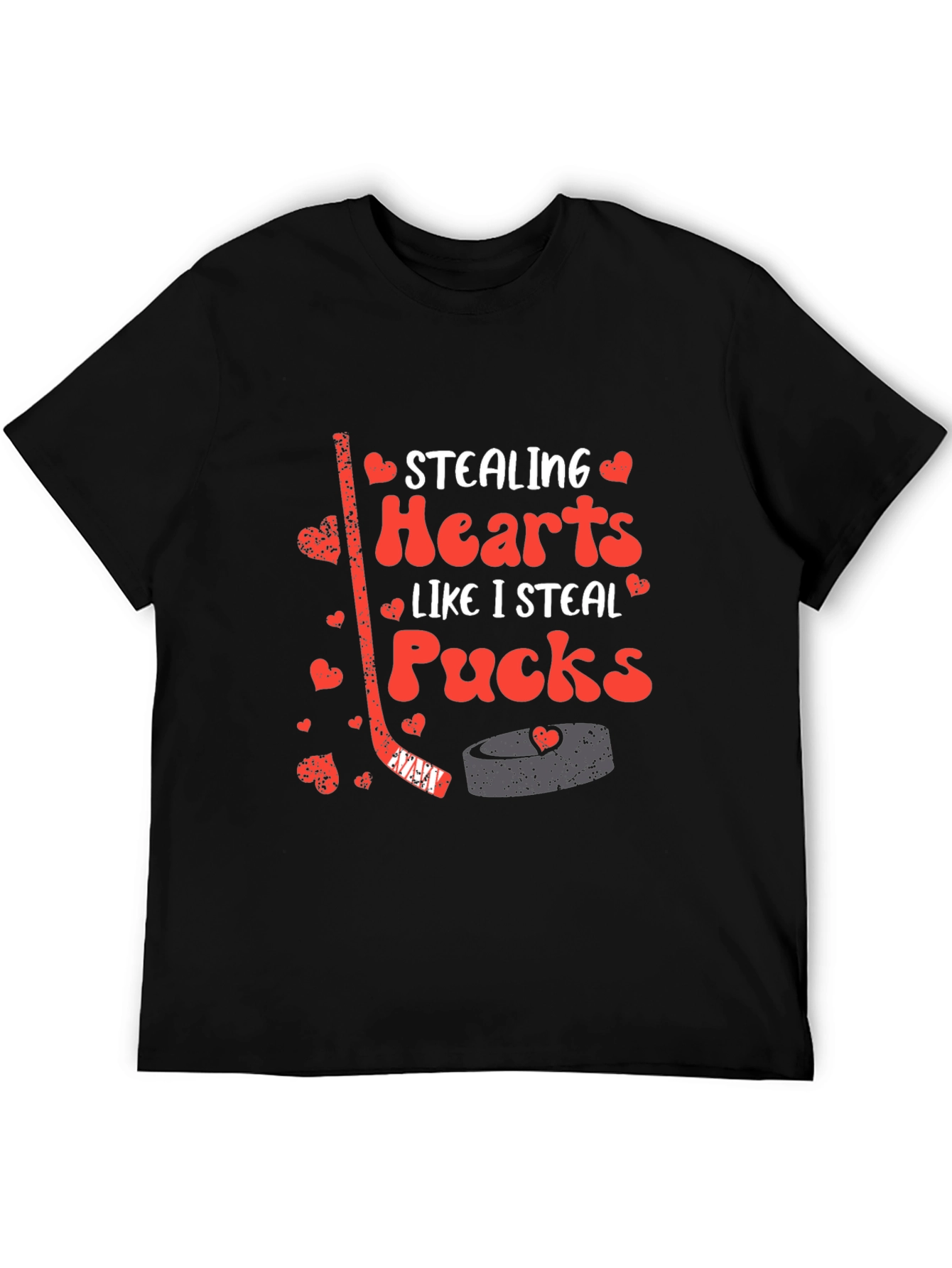 Stealing Hearts Hockey Graphic T-Shirt