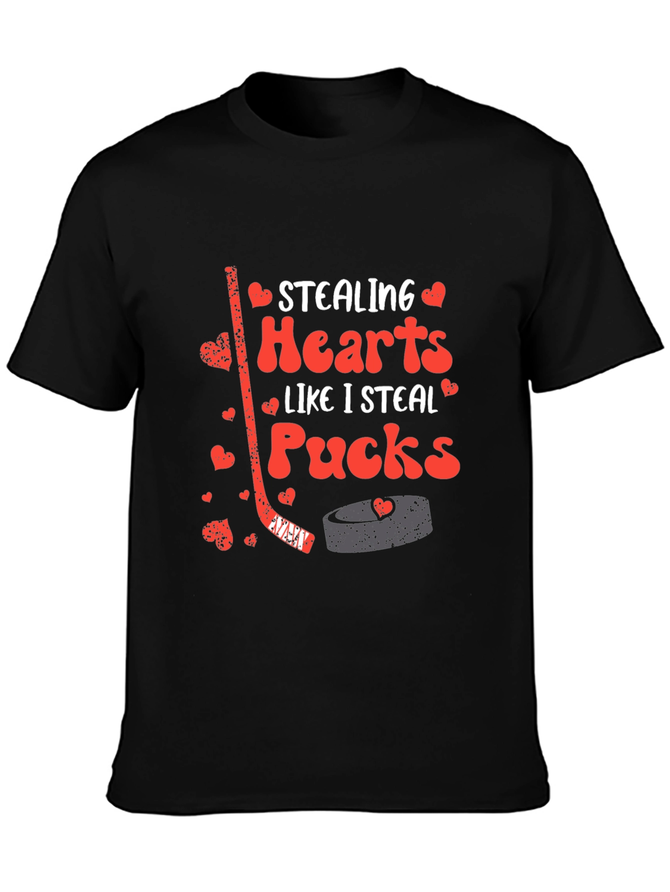 Stealing Hearts Hockey Graphic T-Shirt
