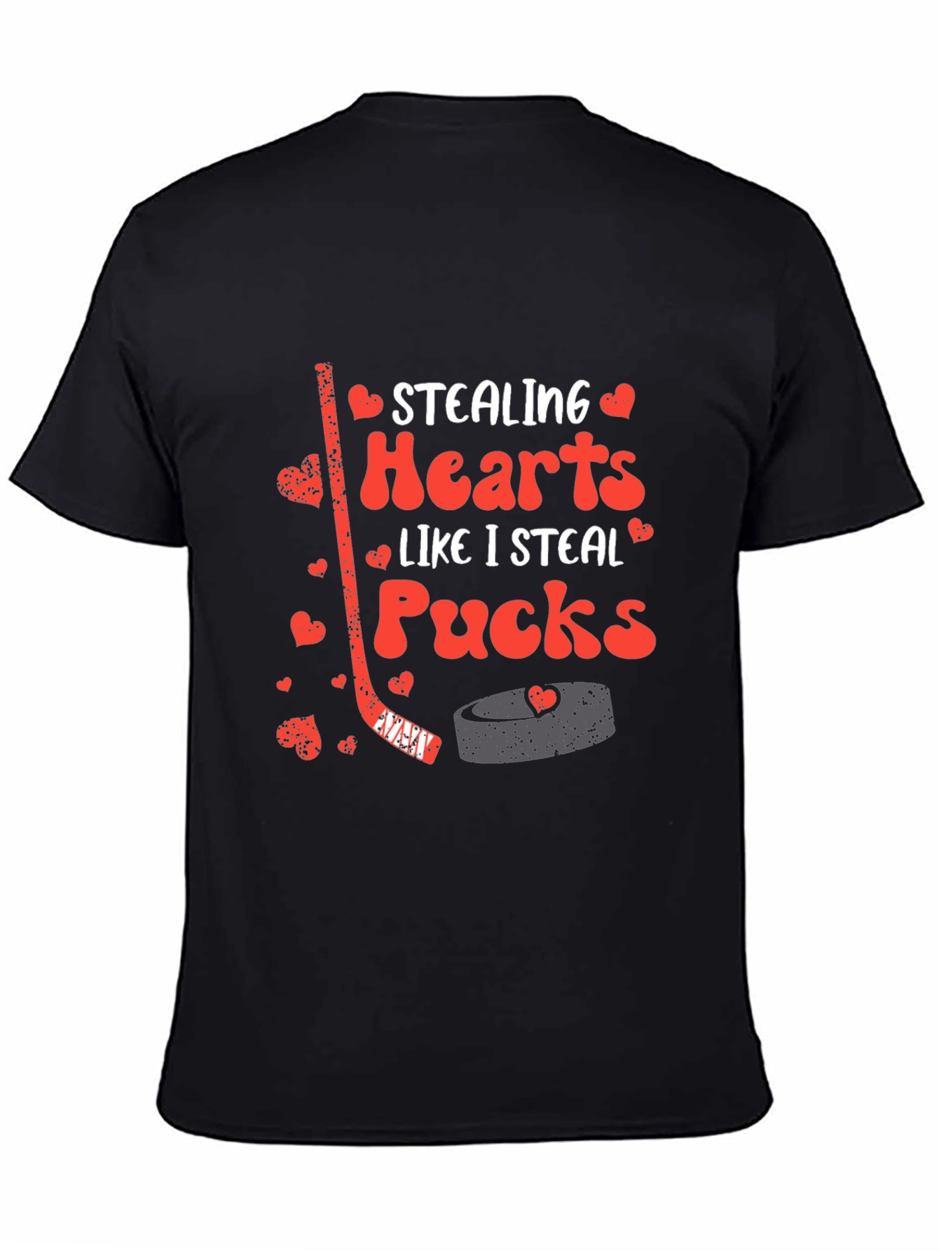 Stealing Hearts Hockey Graphic T-Shirt