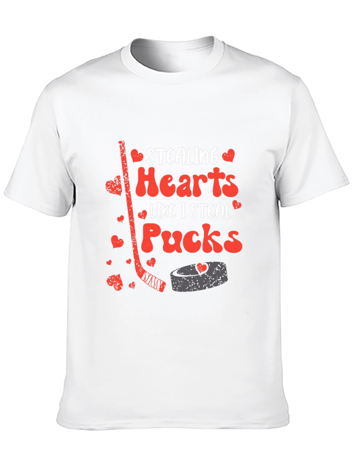 Stealing Hearts Hockey Graphic T-Shirt