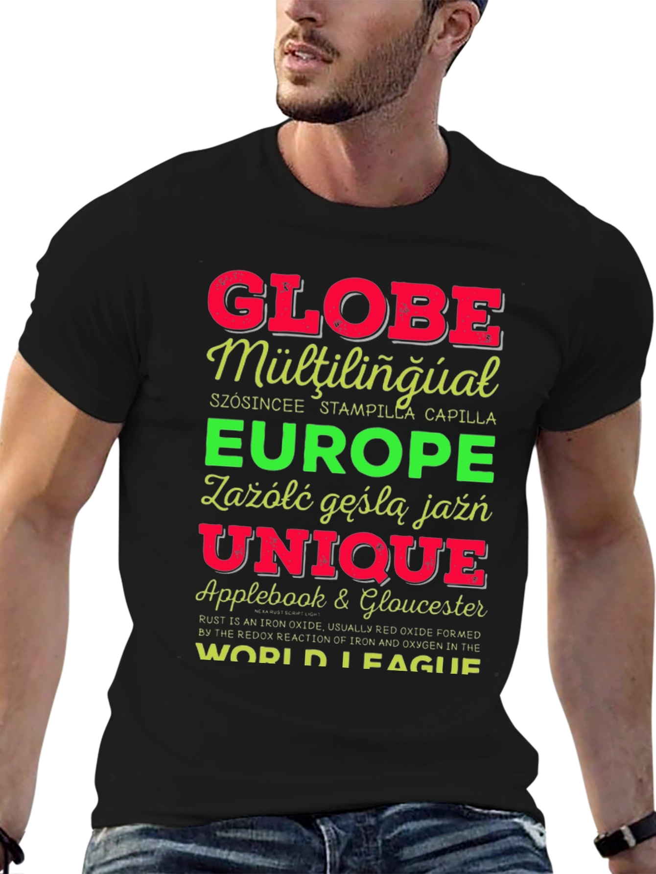 Globe Multilingual Graphic T-Shirt