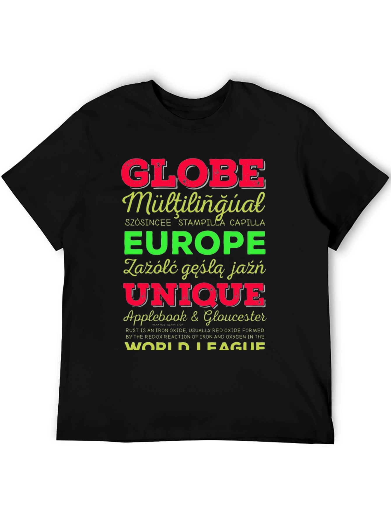 Globe Multilingual Graphic T-Shirt