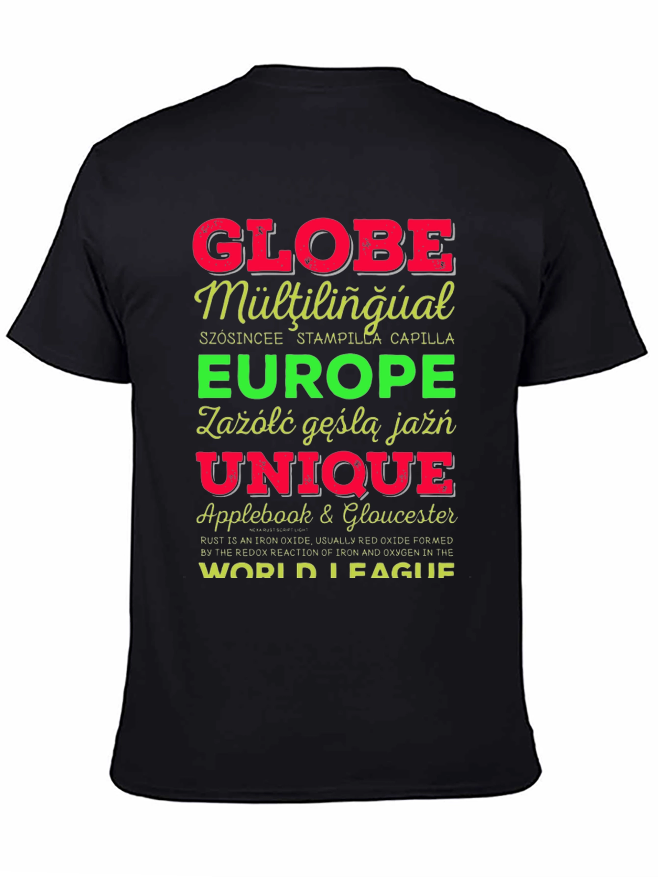 Globe Multilingual Graphic T-Shirt