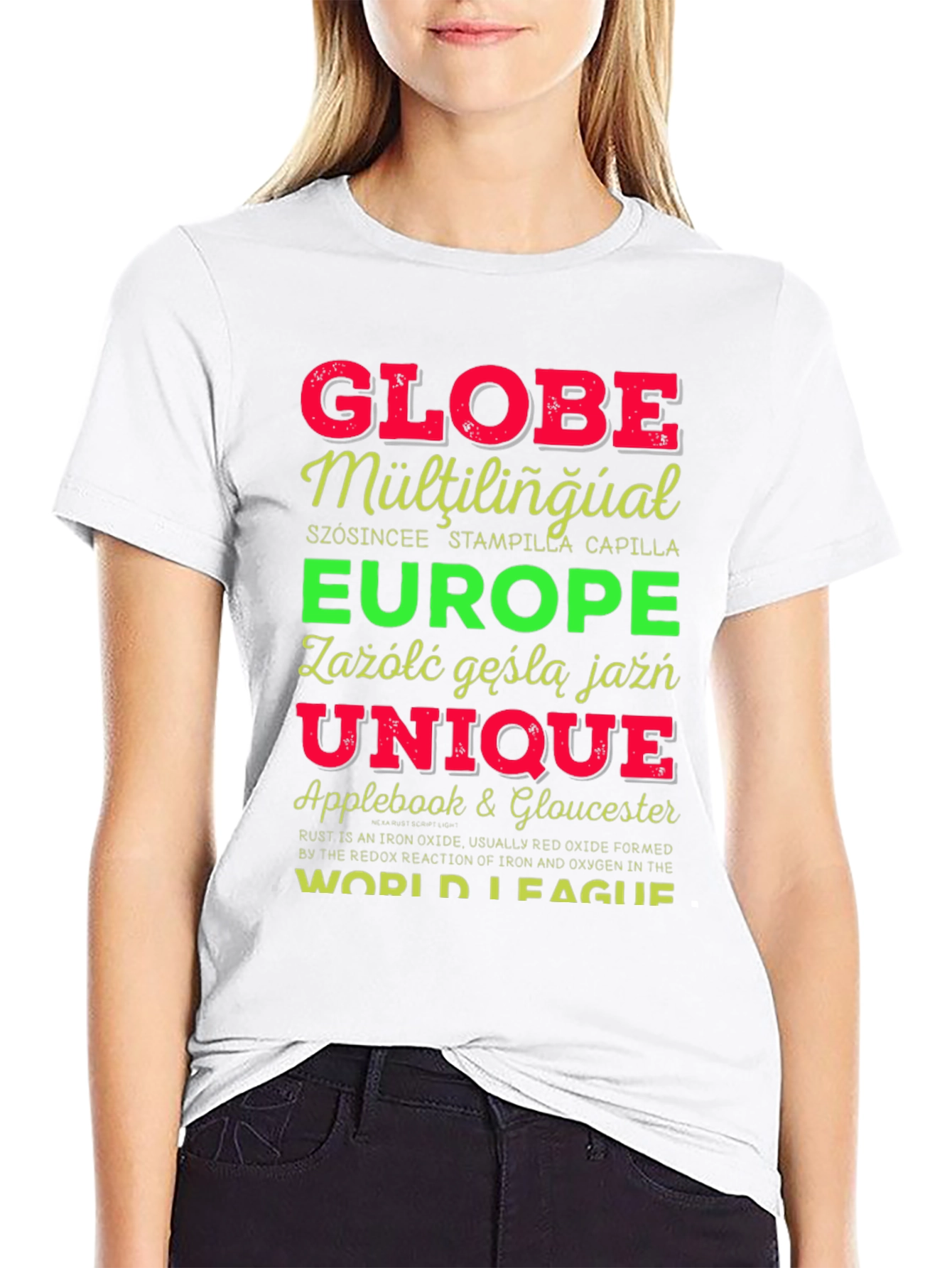 Globe Multilingual Graphic T-Shirt