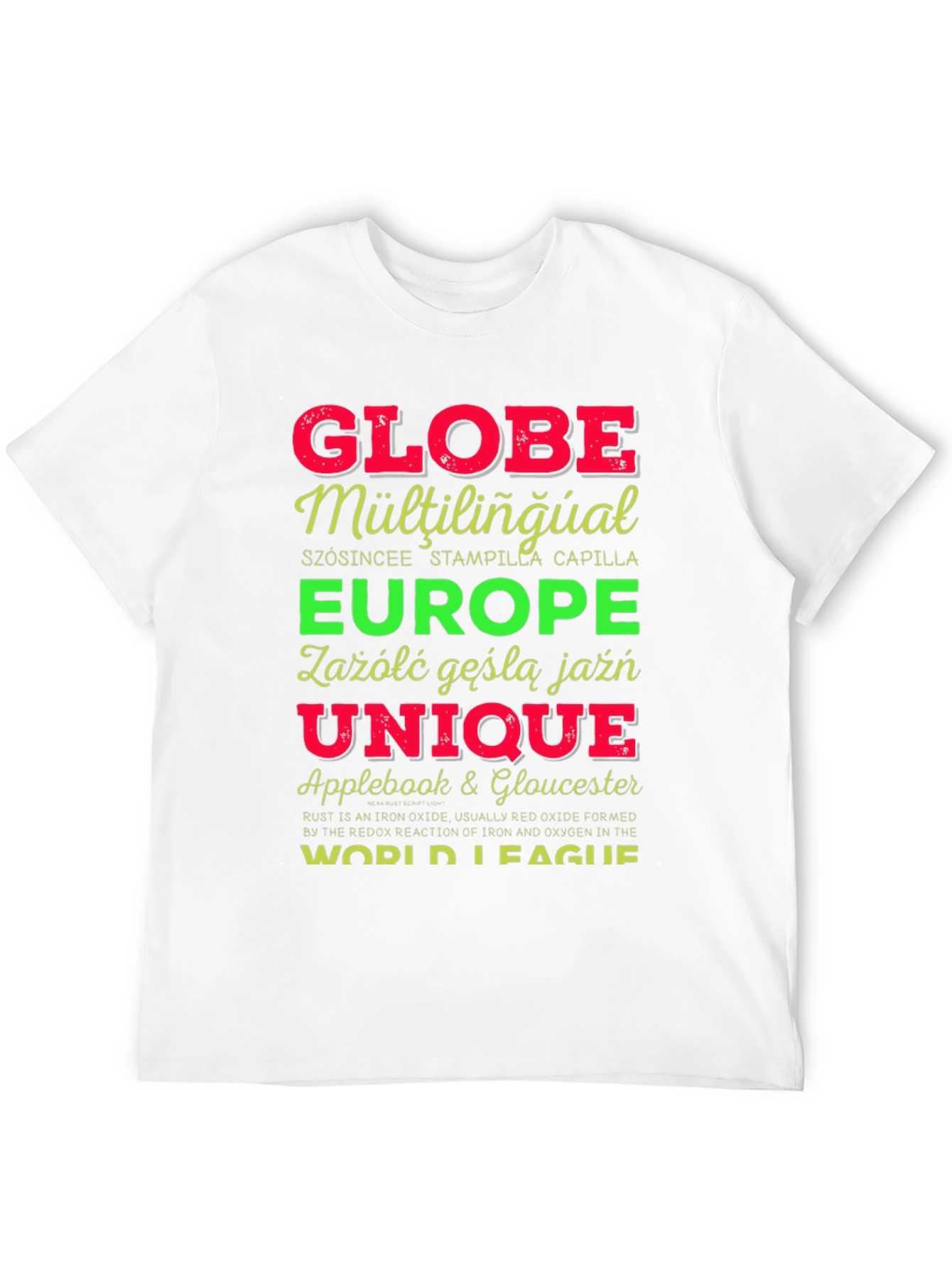 Globe Multilingual Graphic T-Shirt