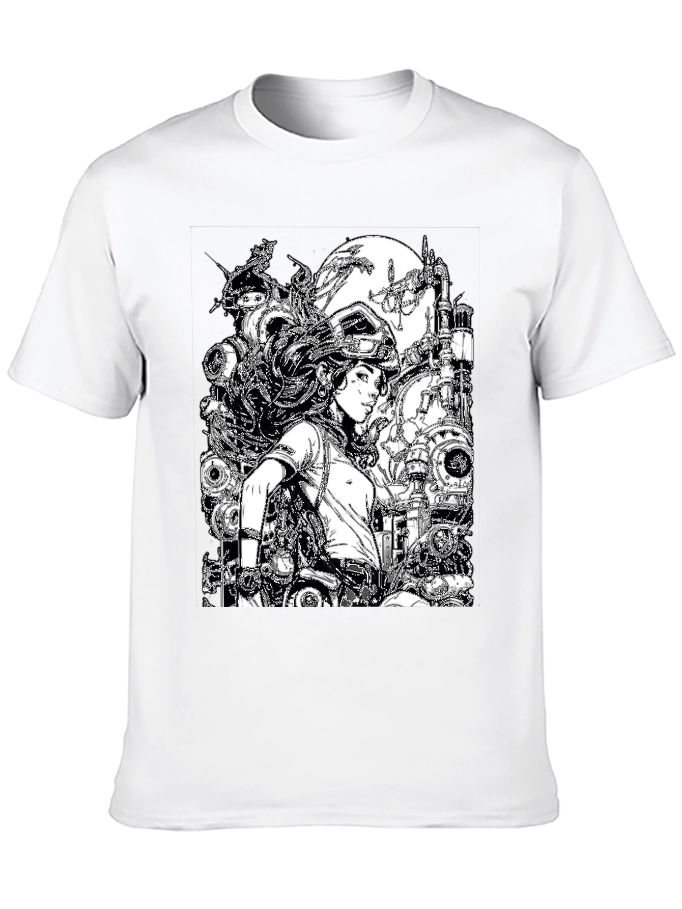 Steampunk Girl Graphic T-Shirt - Unique Design