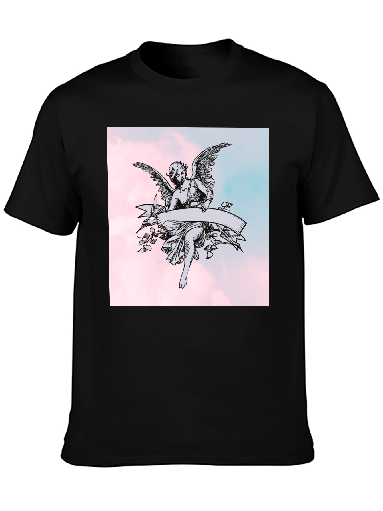 Angel Graphic Black T-Shirt