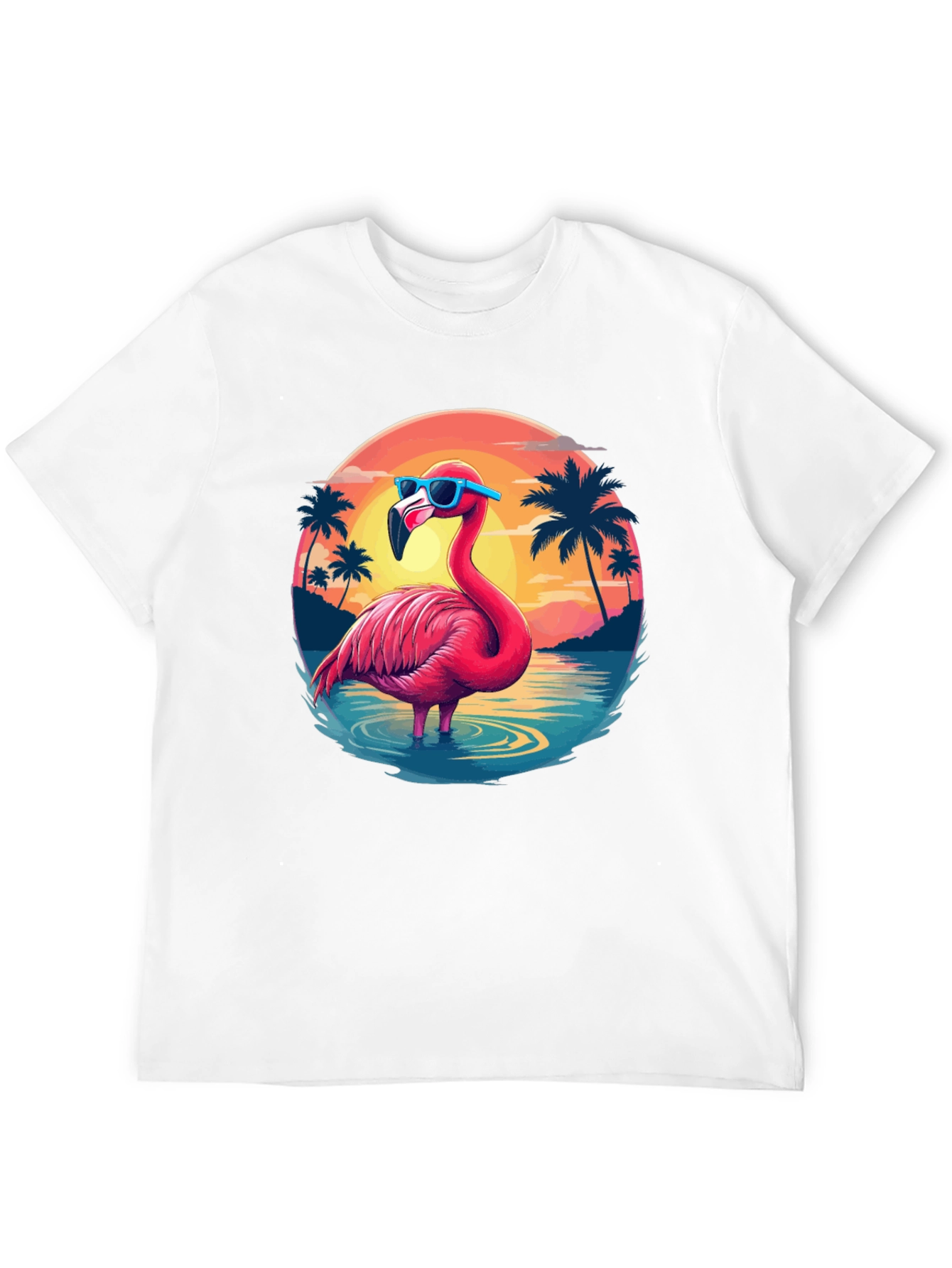 Tropical Flamingo T-Shirt - Summer Vibes
