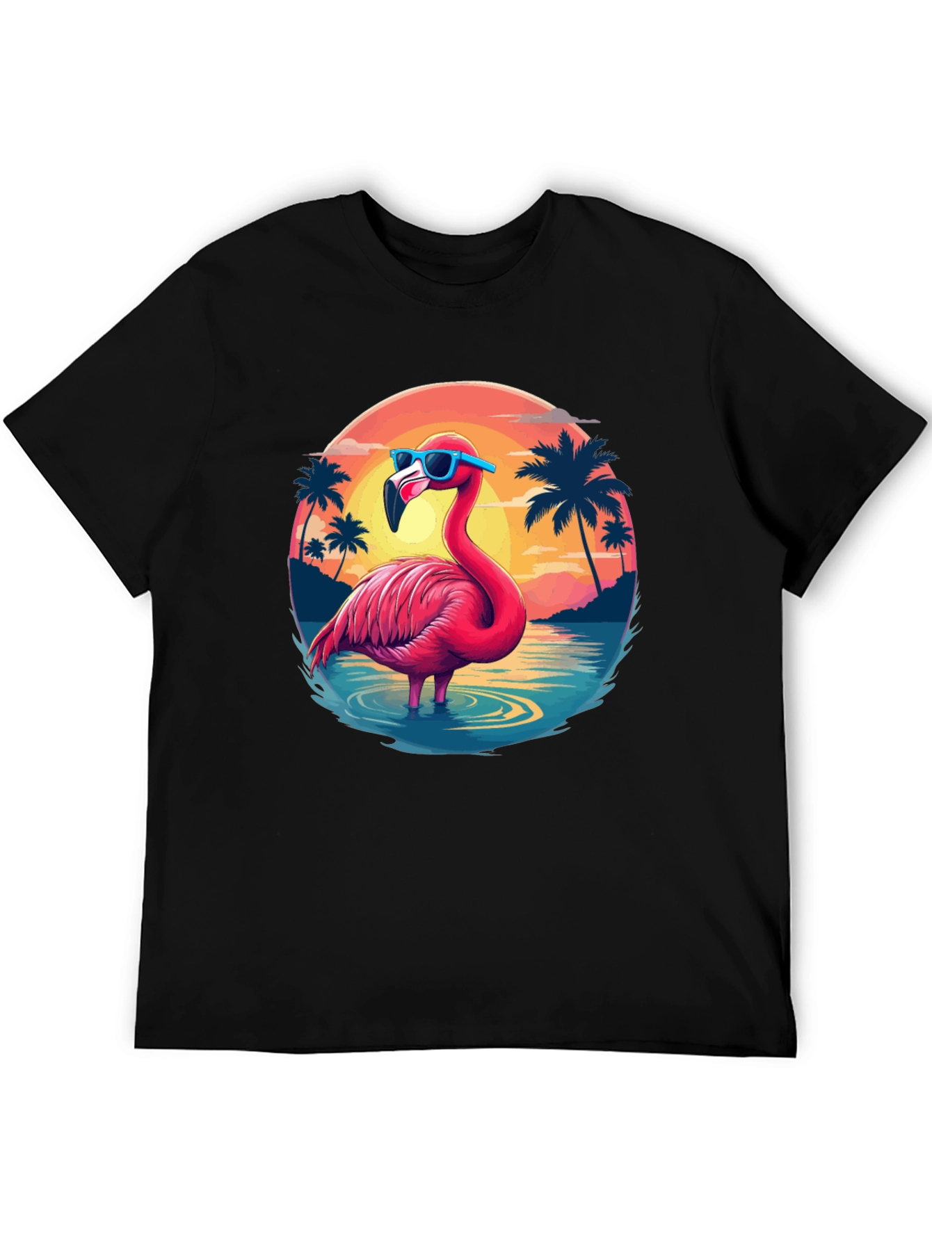 Tropical Flamingo T-Shirt - Summer Vibes