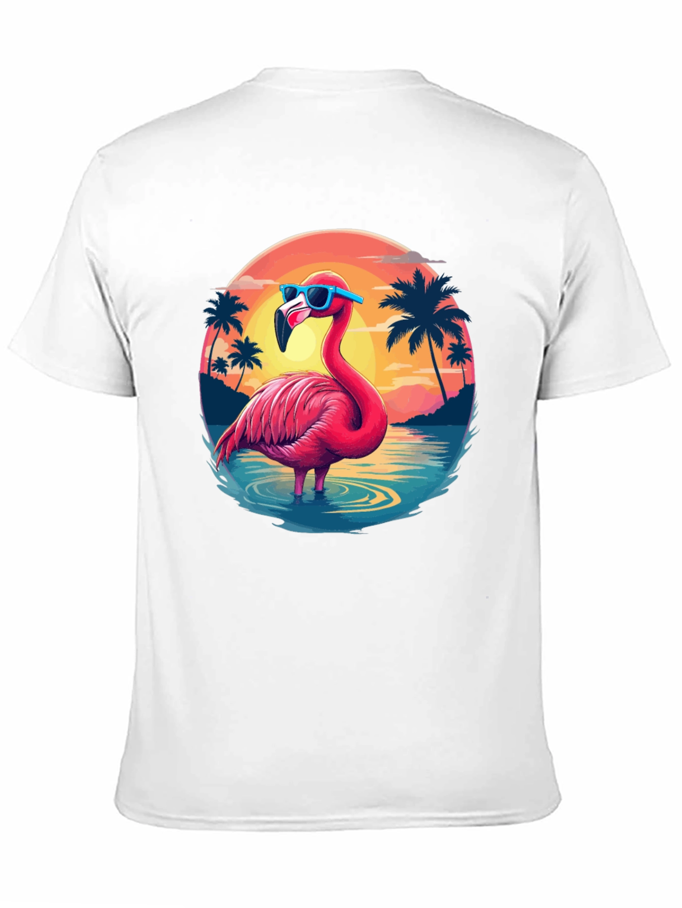 Tropical Flamingo T-Shirt - Summer Vibes