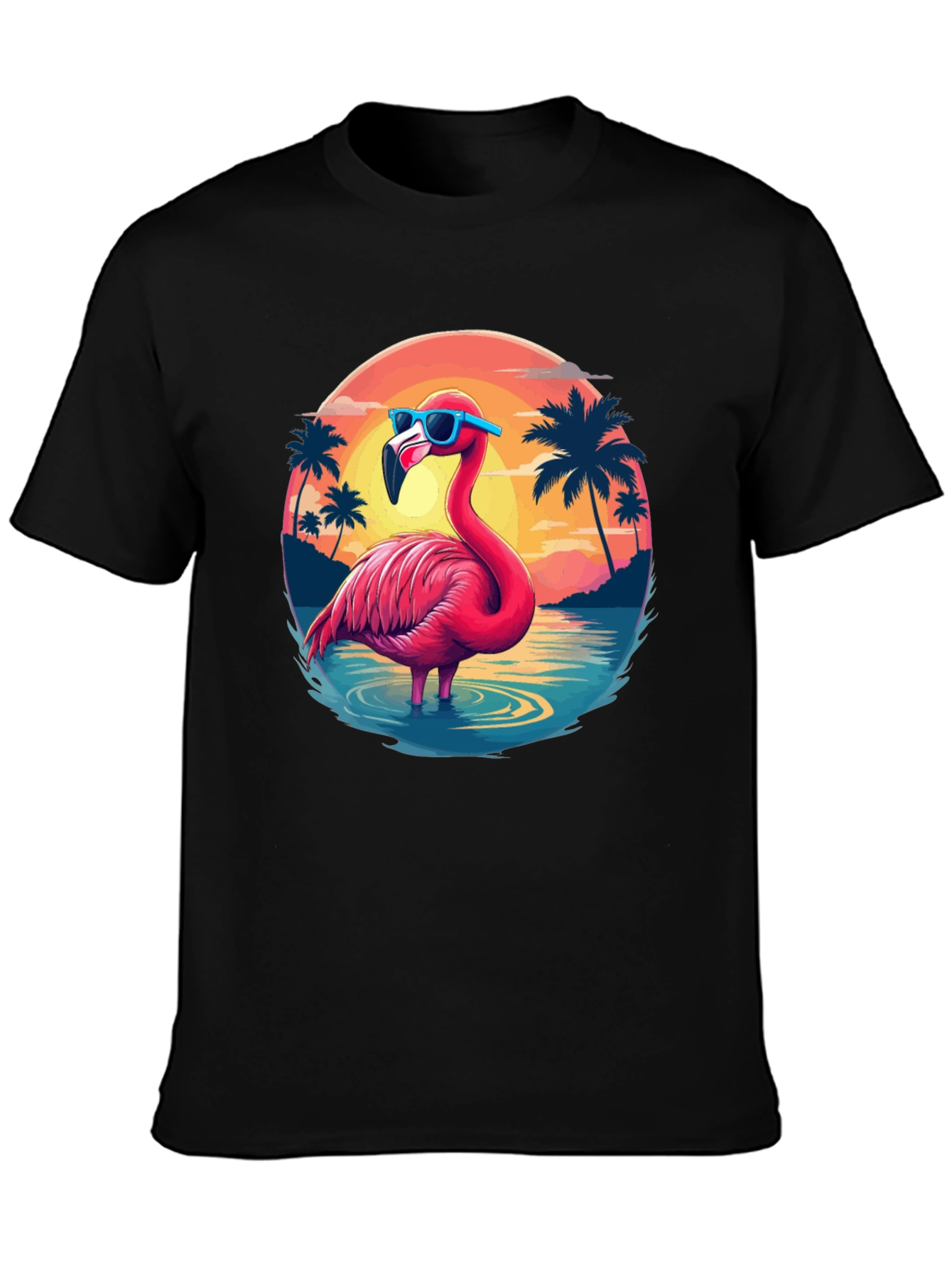 Tropical Flamingo T-Shirt - Summer Vibes