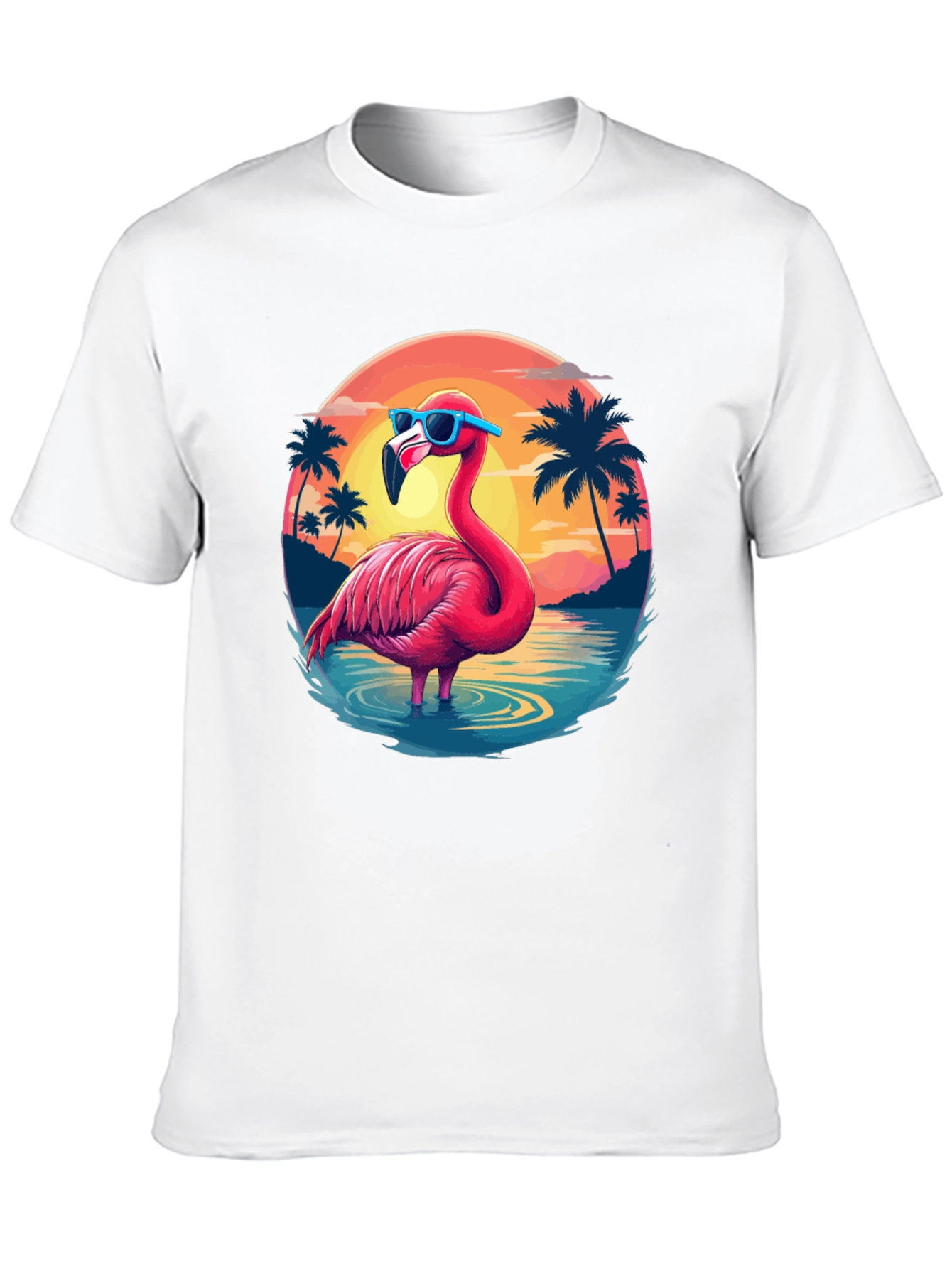 Tropical Flamingo T-Shirt - Summer Vibes