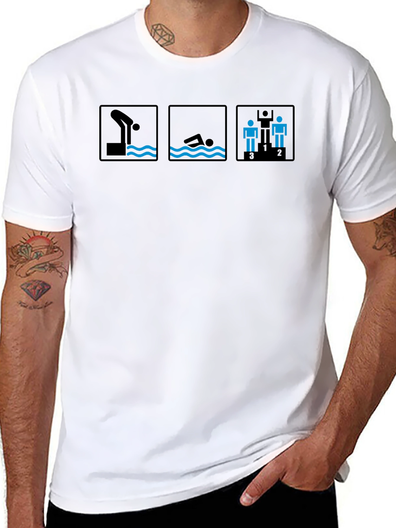 Triathlon Swim Bike Run T-Shirt