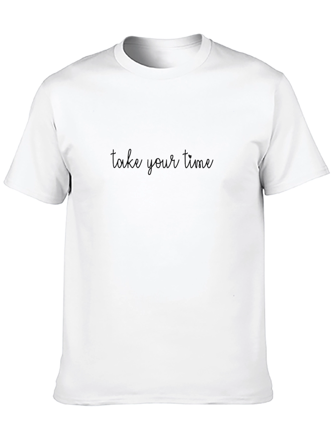 Minimalist Black T-Shirt with Subtle Text Design