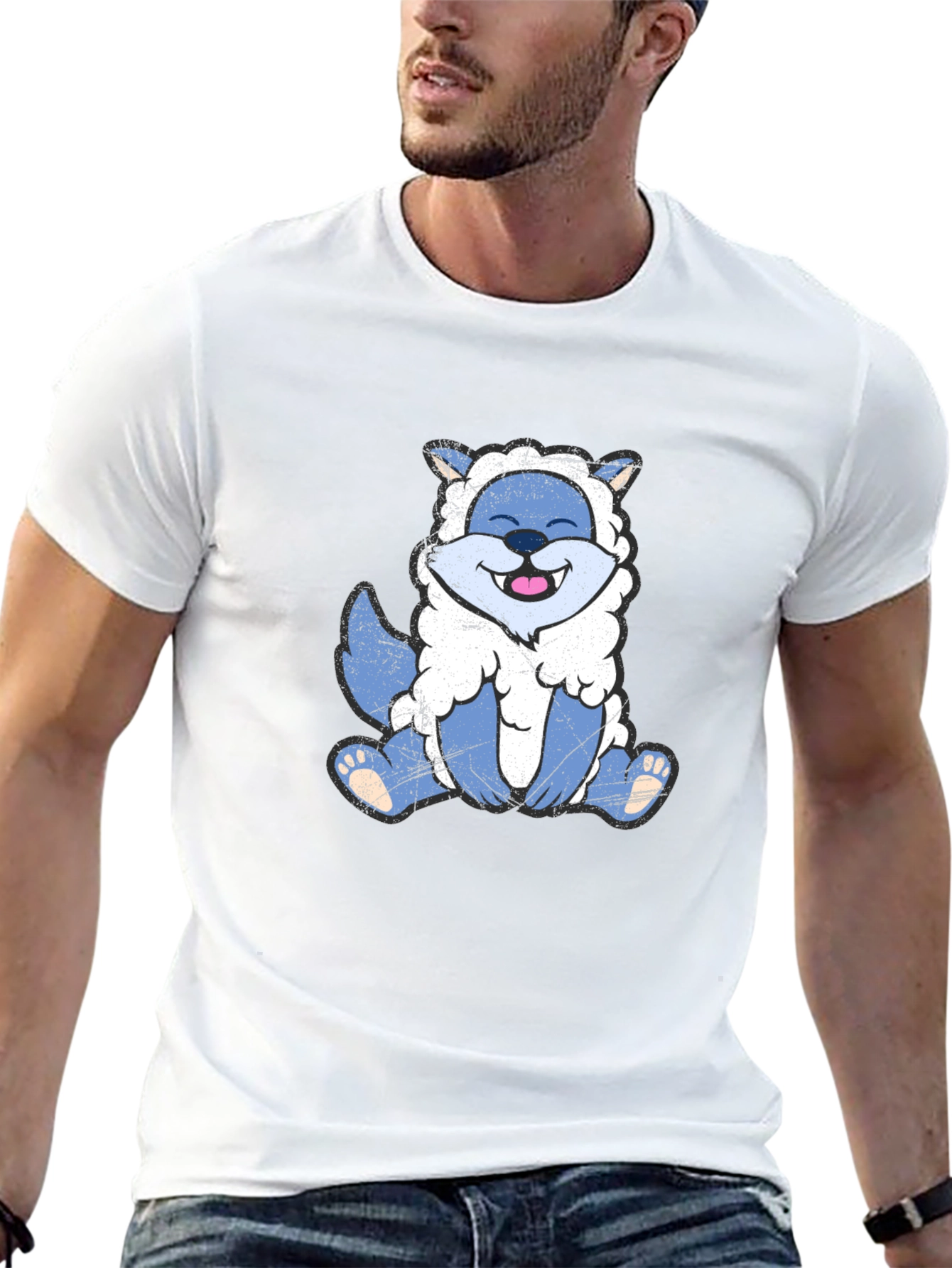 Funny Wolf in Sheeps Clothing Black T-Shirt