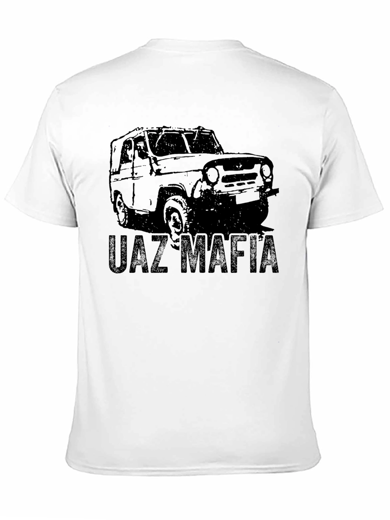 UAZ Mafia Black Graphic Tee