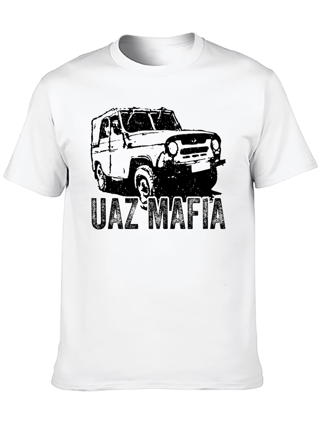 UAZ Mafia Black Graphic Tee