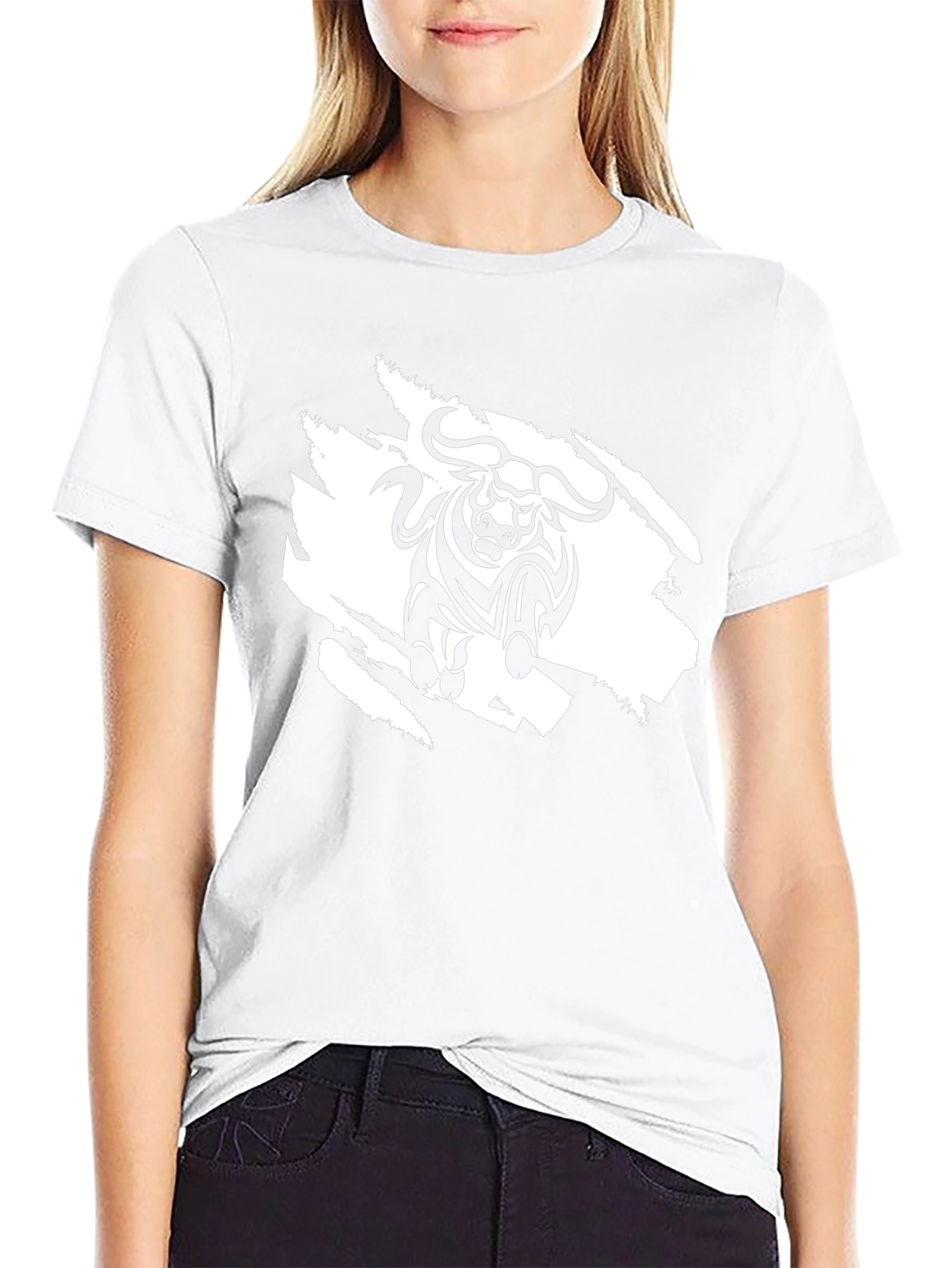 Bold Bull Graphic Tee - Black Cotton Comfort