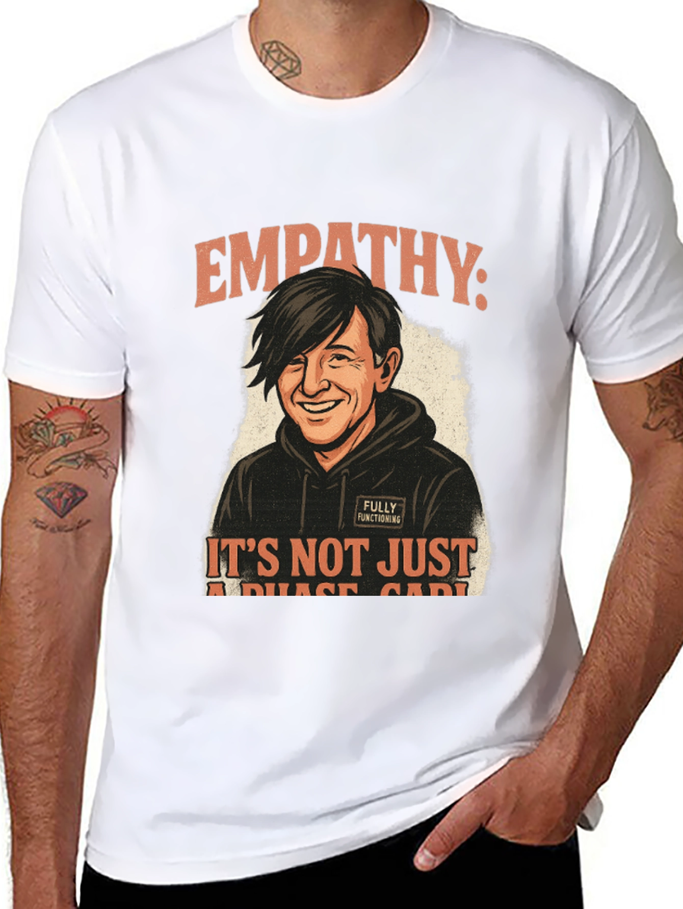 Empathy Not a Phase Black Graphic Tee