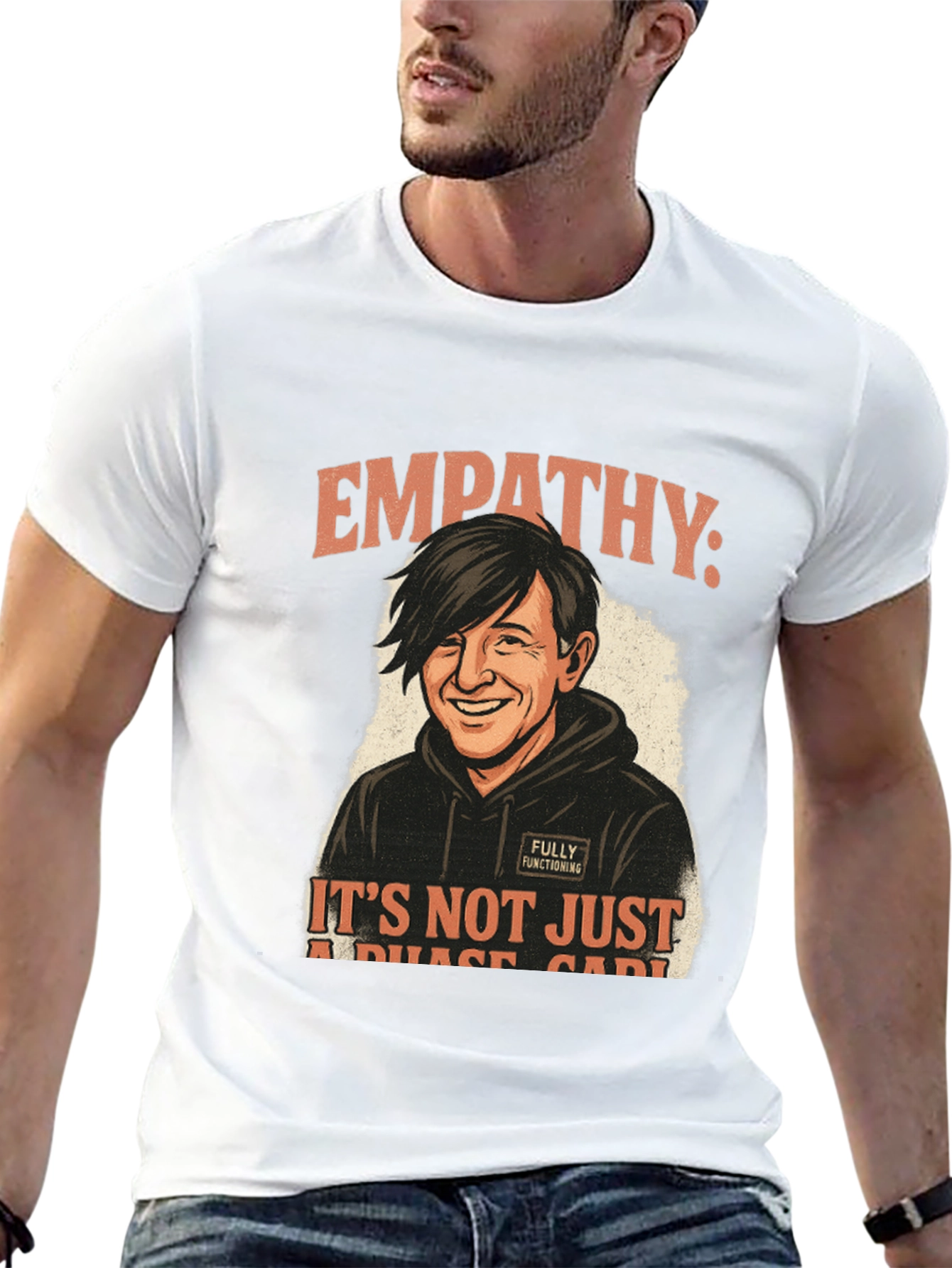 Empathy Not a Phase Black Graphic Tee