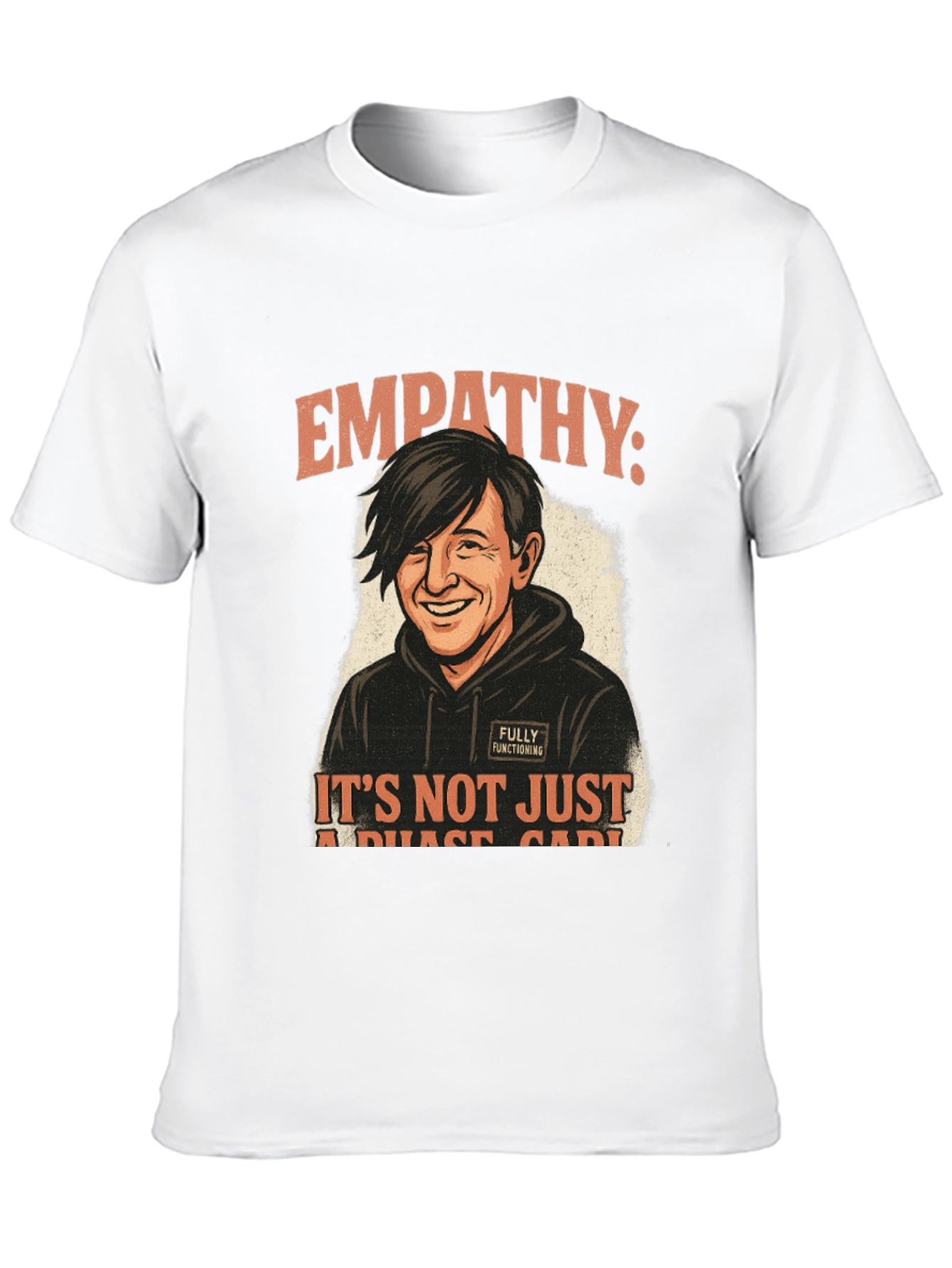 Empathy Not a Phase Black Graphic Tee
