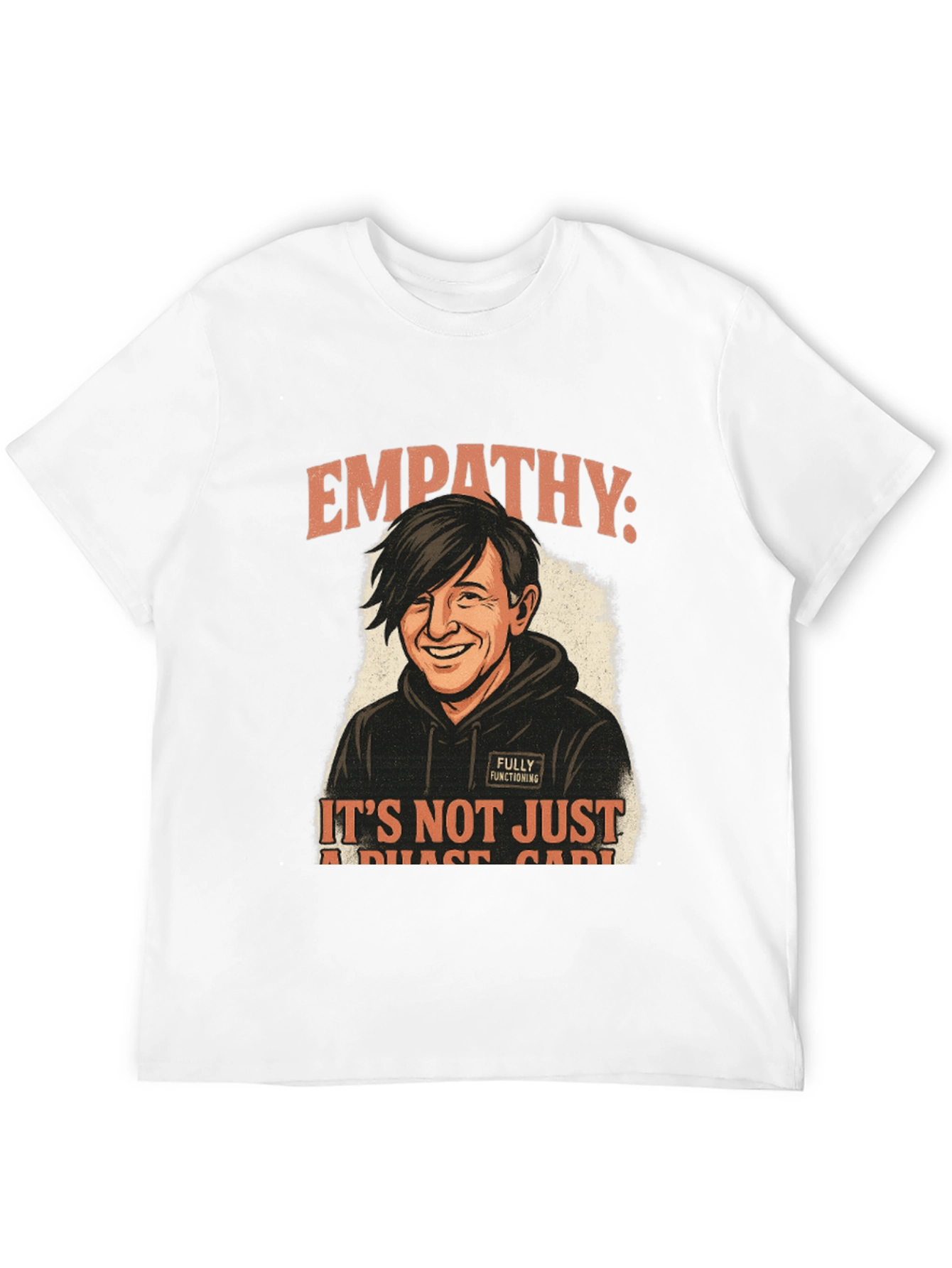 Empathy Not a Phase Black Graphic Tee