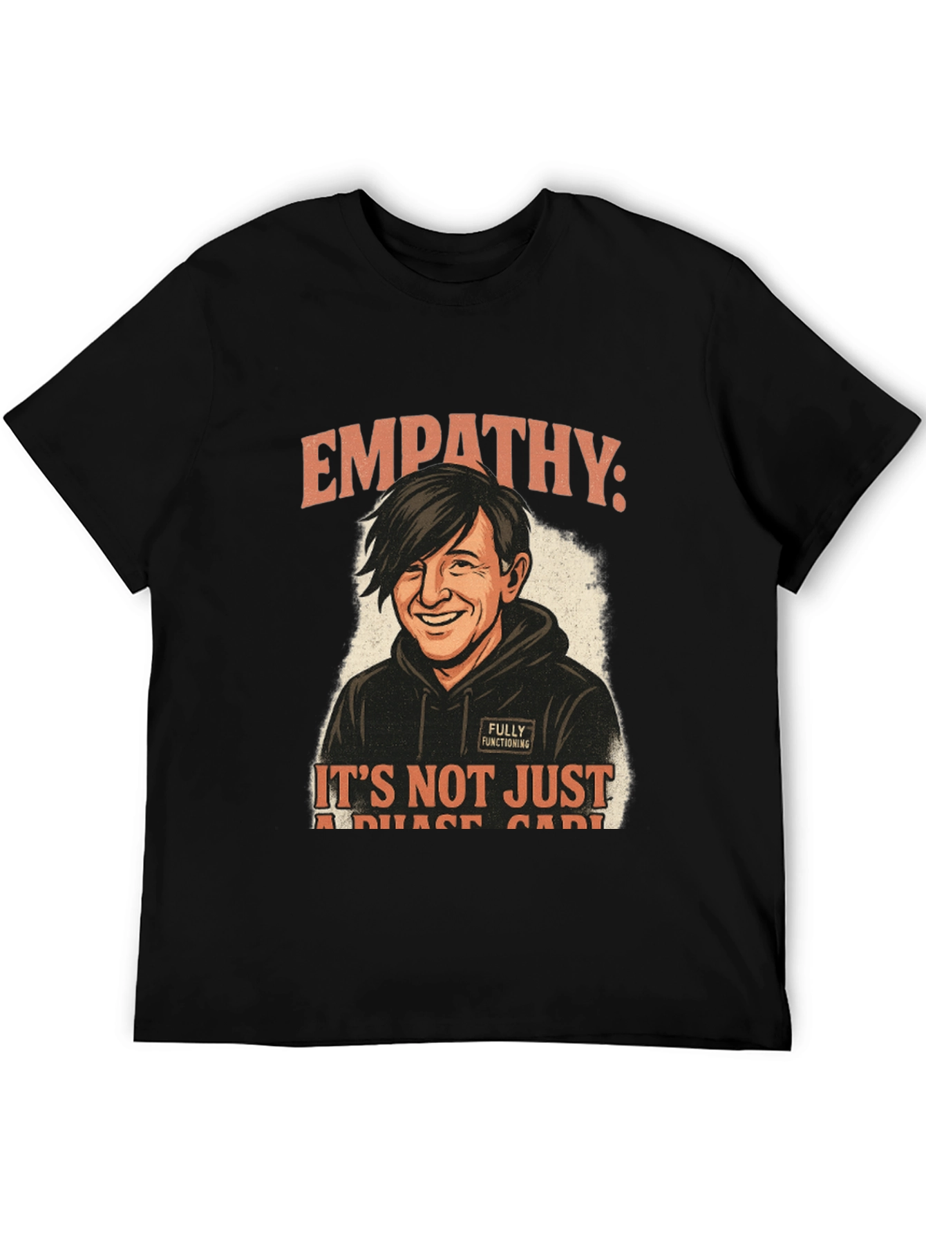 Empathy Not a Phase Black Graphic Tee
