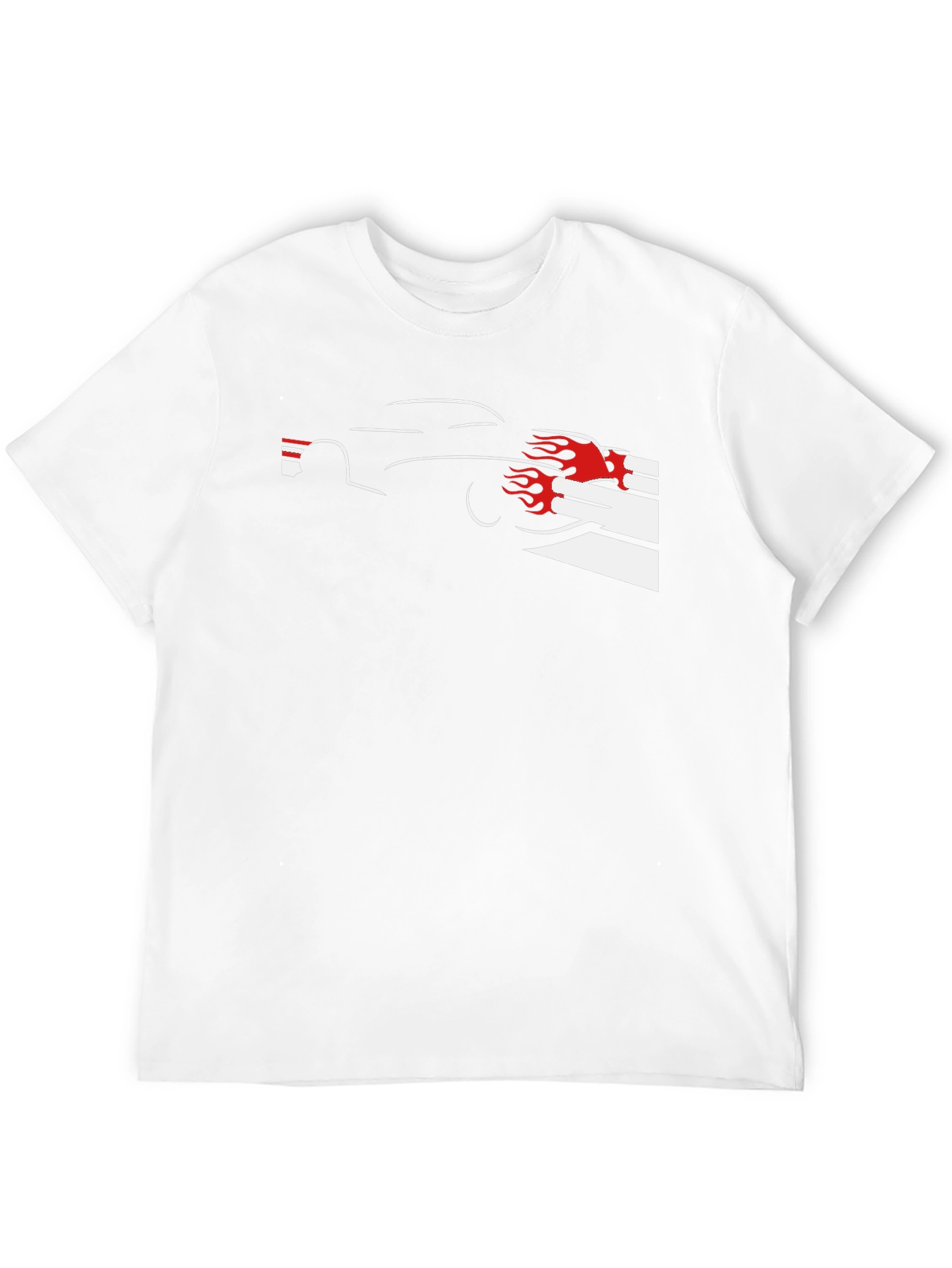 Flame Car Black T-Shirt