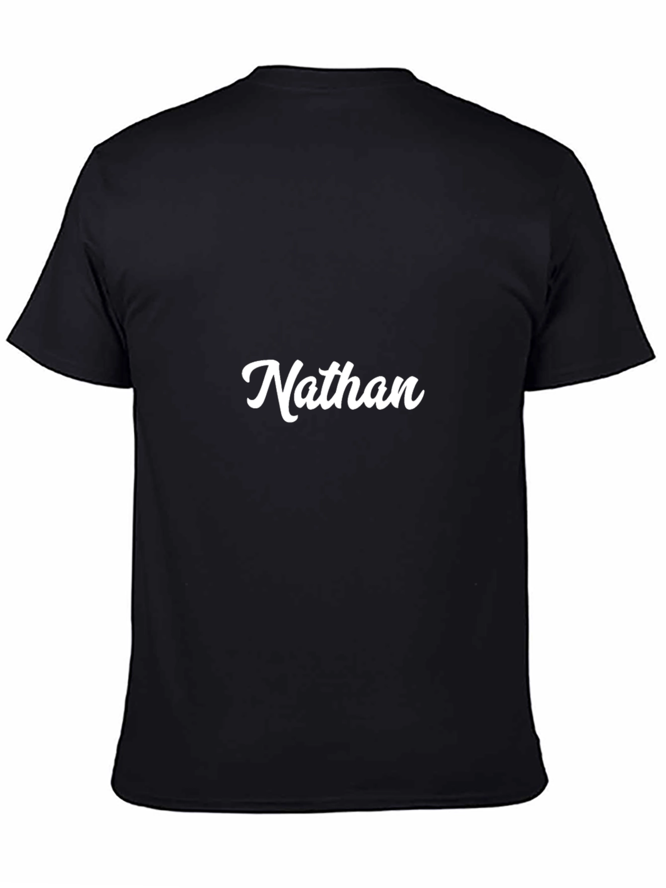 Custom Nathan Black T-Shirt