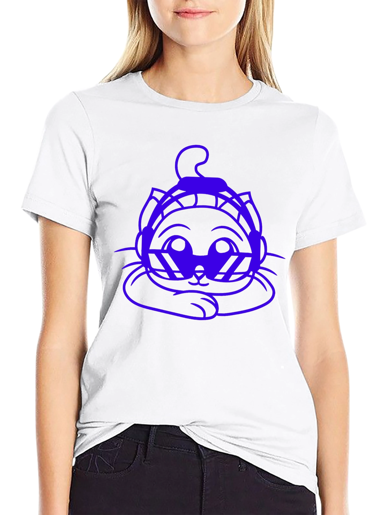 Cool Cat DJ Black T-Shirt