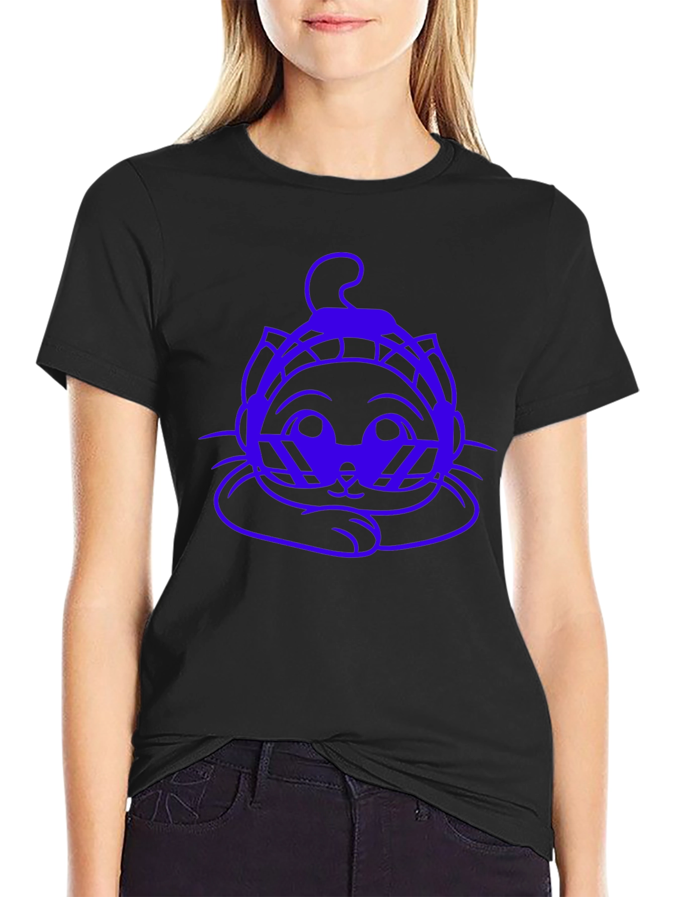 Cool Cat DJ Black T-Shirt