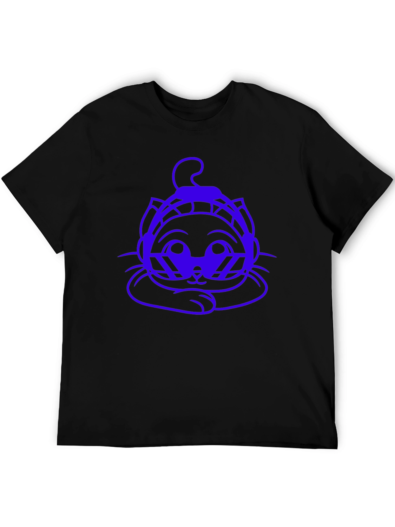 Cool Cat DJ Black T-Shirt