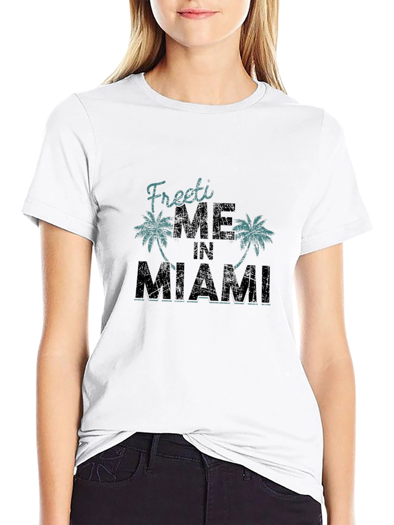 Freeti ME in MIAMI Black T-Shirt