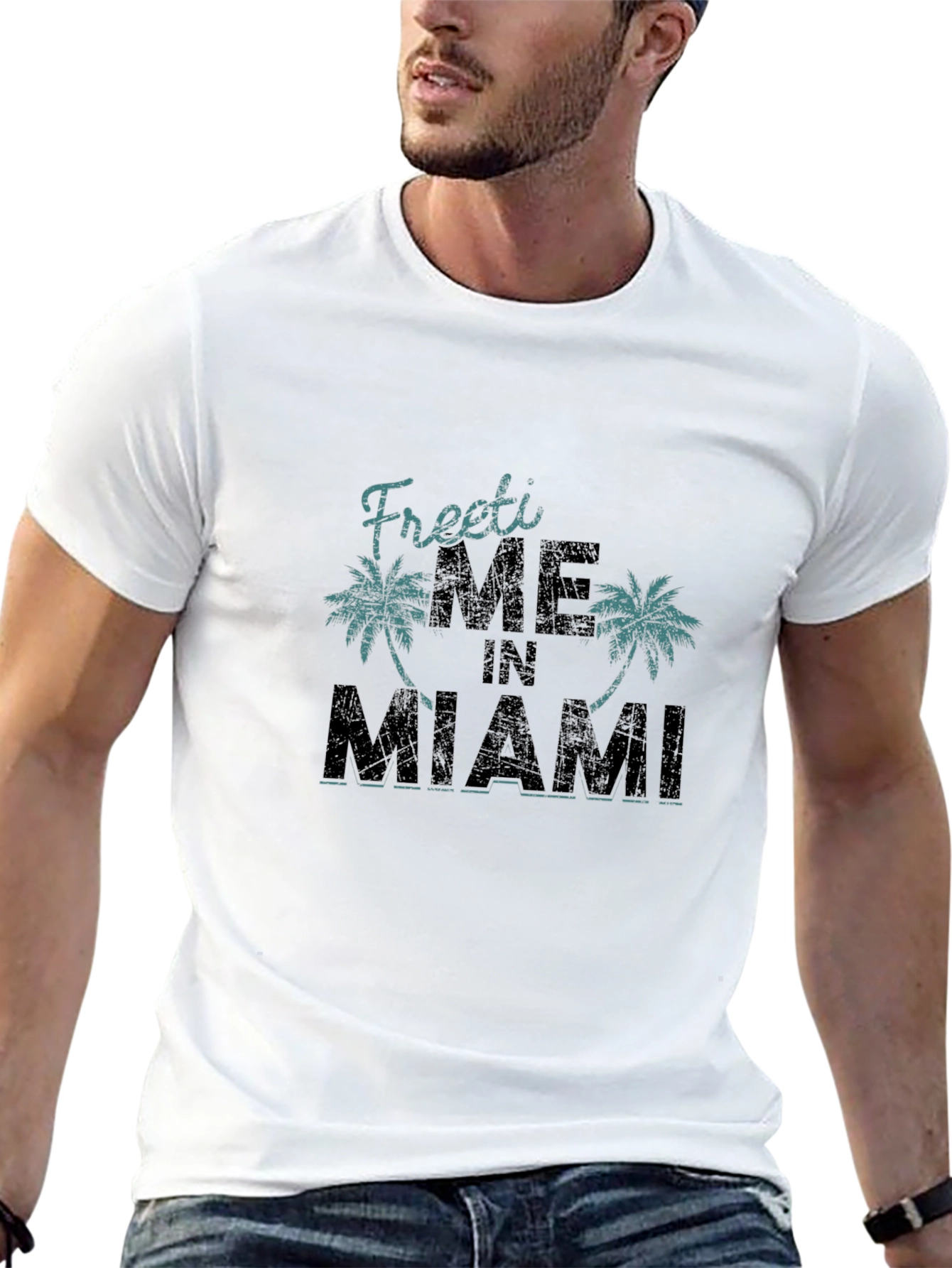 Freeti ME in MIAMI Black T-Shirt