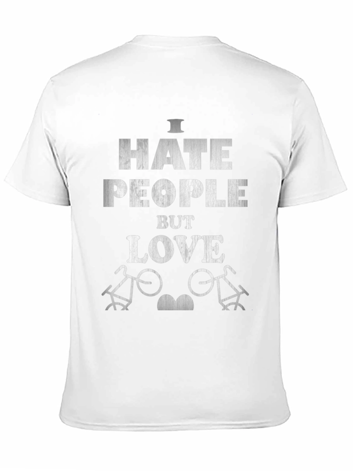 I Hate People But Love Bicycles Graphic T-Shirt