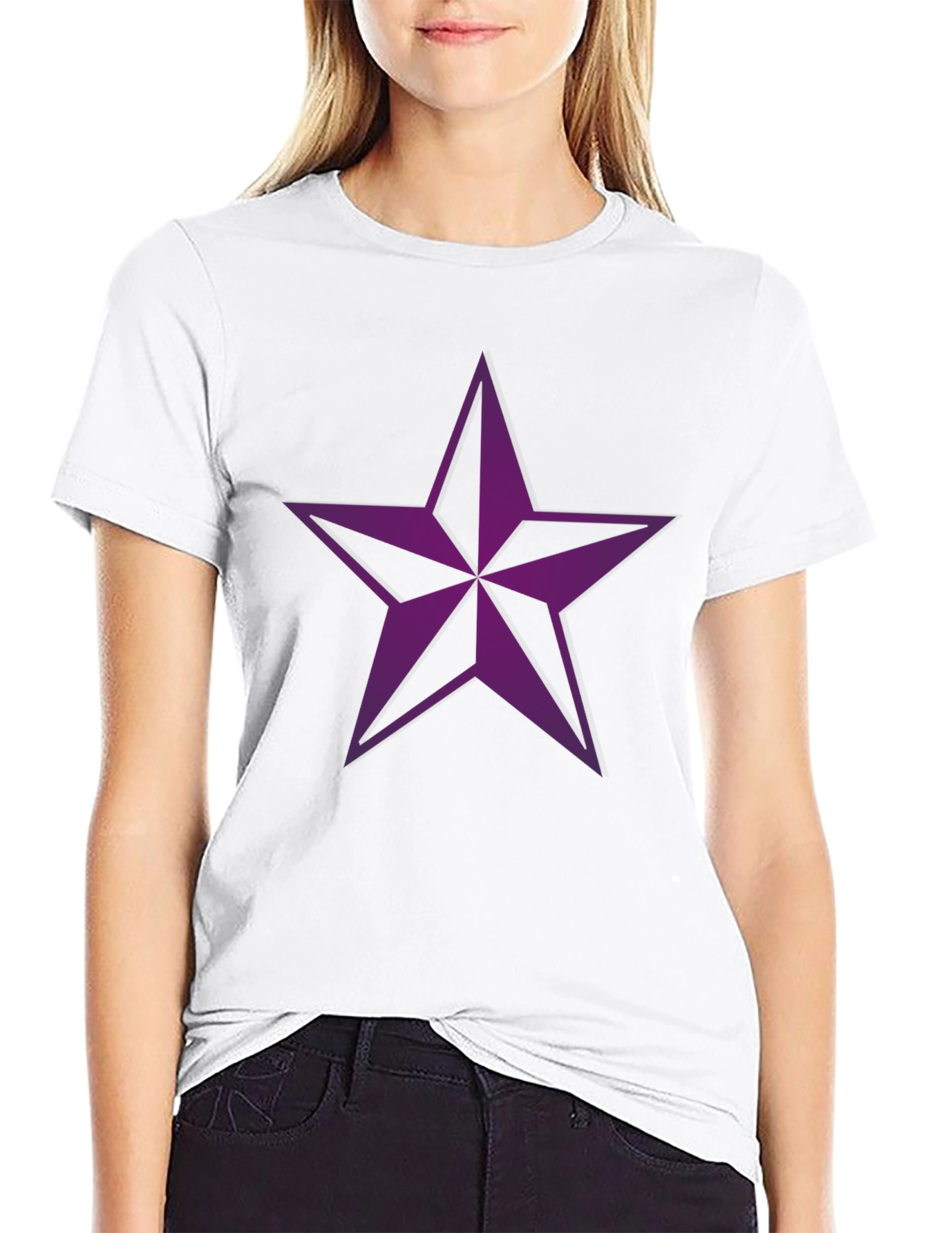 Star Graphic Tee - Mens Black Crewneck