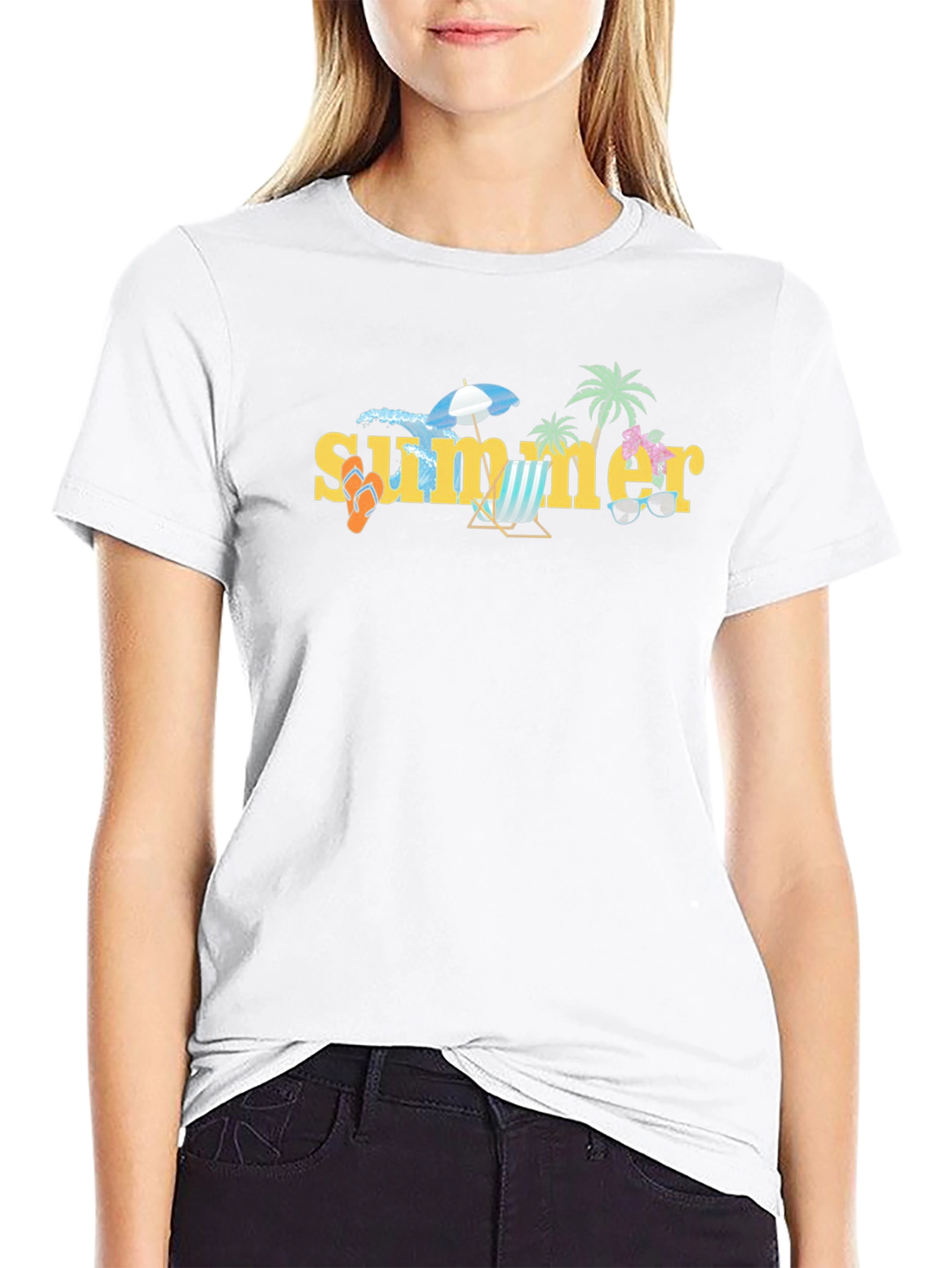 Summer Beach Vibes Graphic T-Shirt