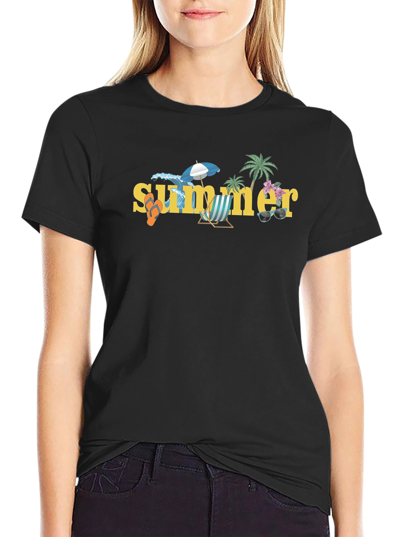 Summer Beach Vibes Graphic T-Shirt