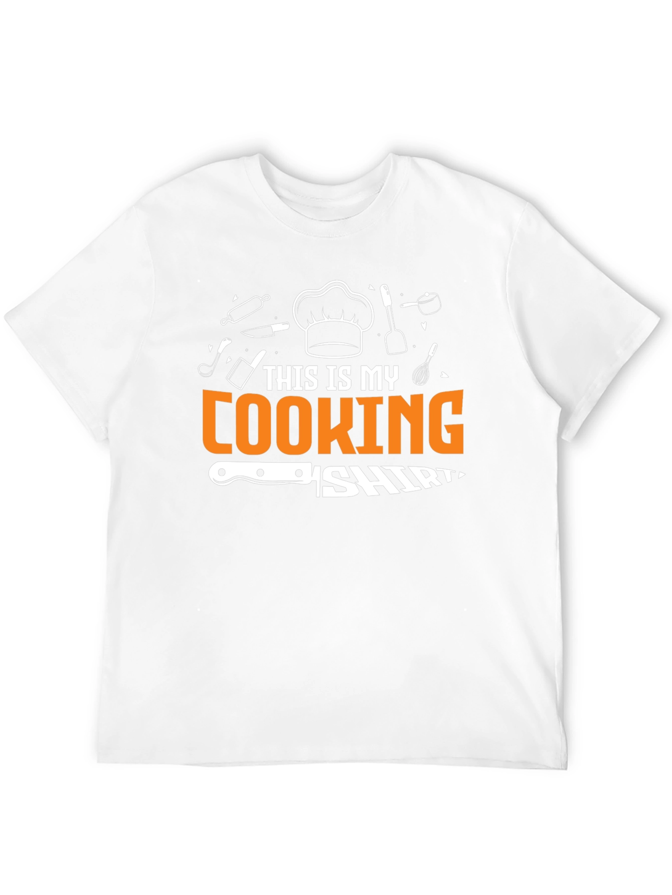 This Is My Cooking Shirt Black Cotton Tee