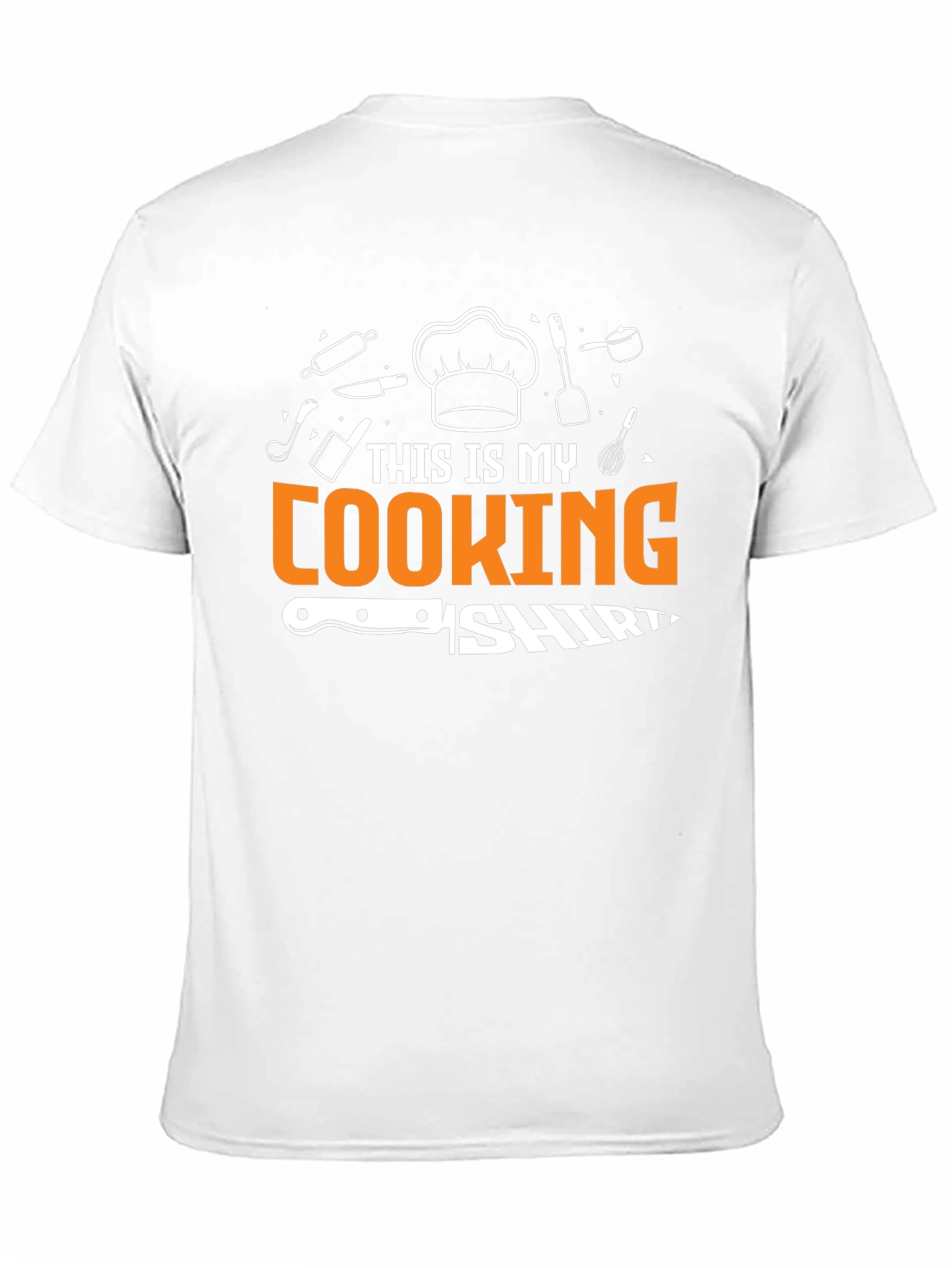This Is My Cooking Shirt Black Cotton Tee