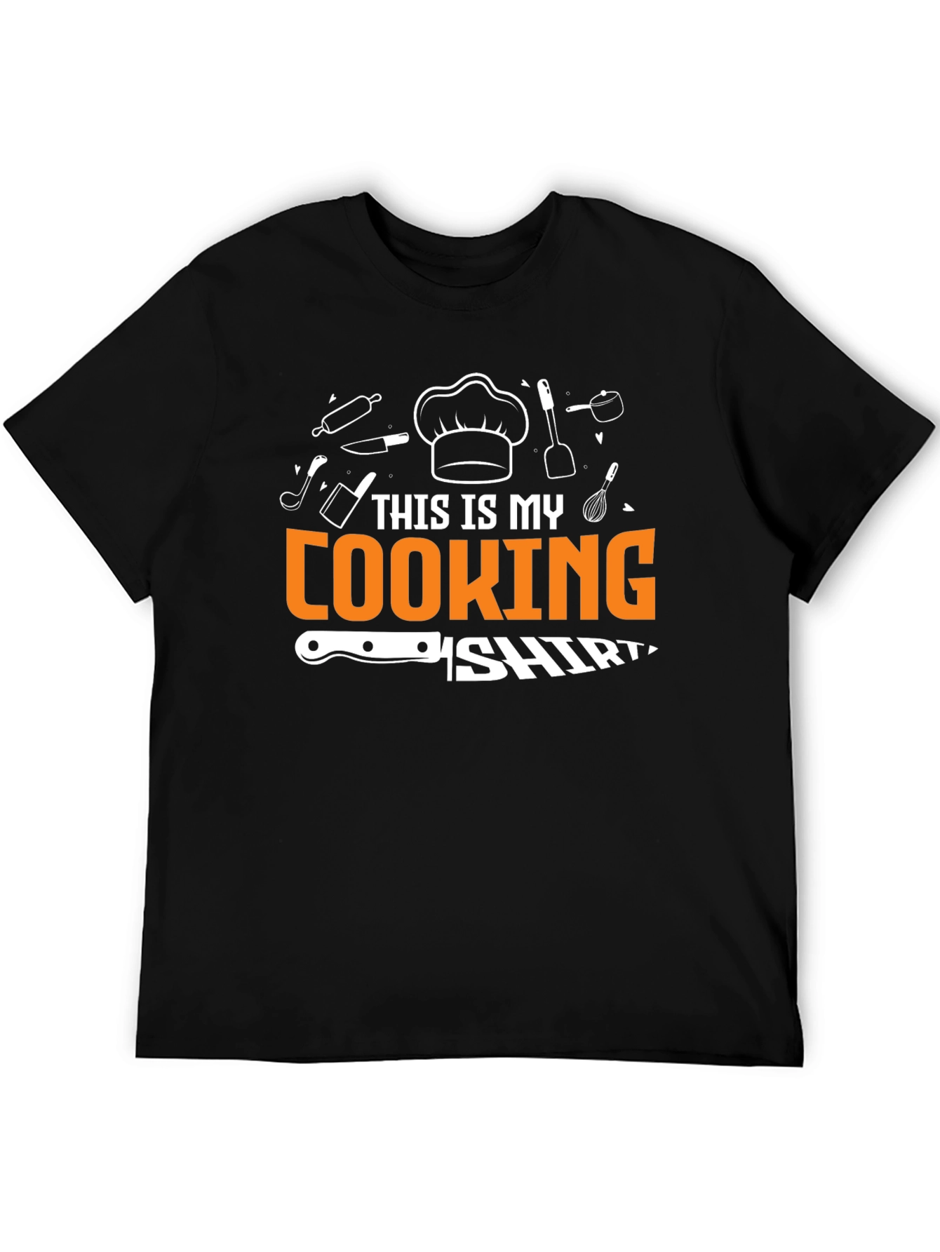 This Is My Cooking Shirt Black Cotton Tee