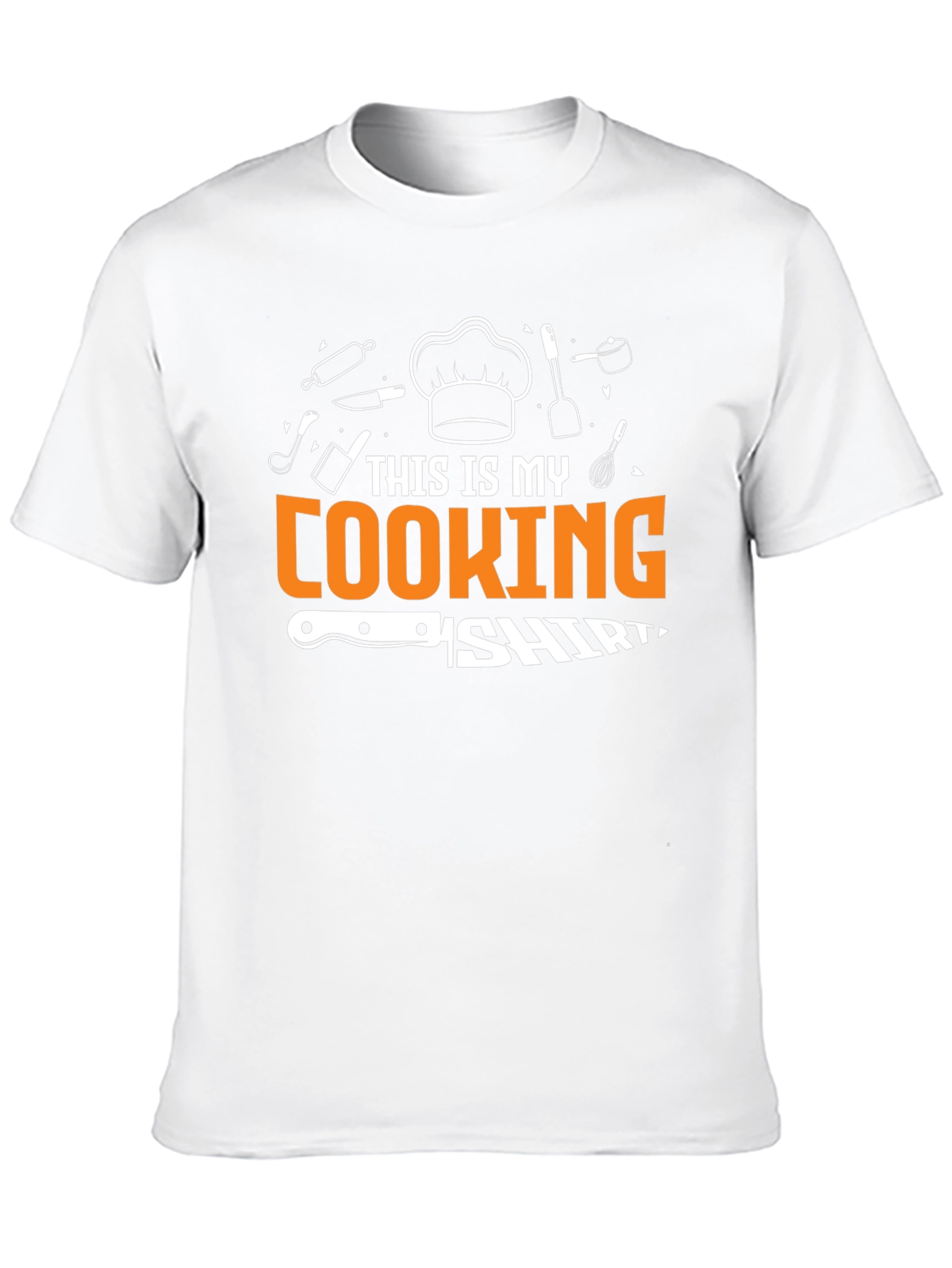 This Is My Cooking Shirt Black Cotton Tee