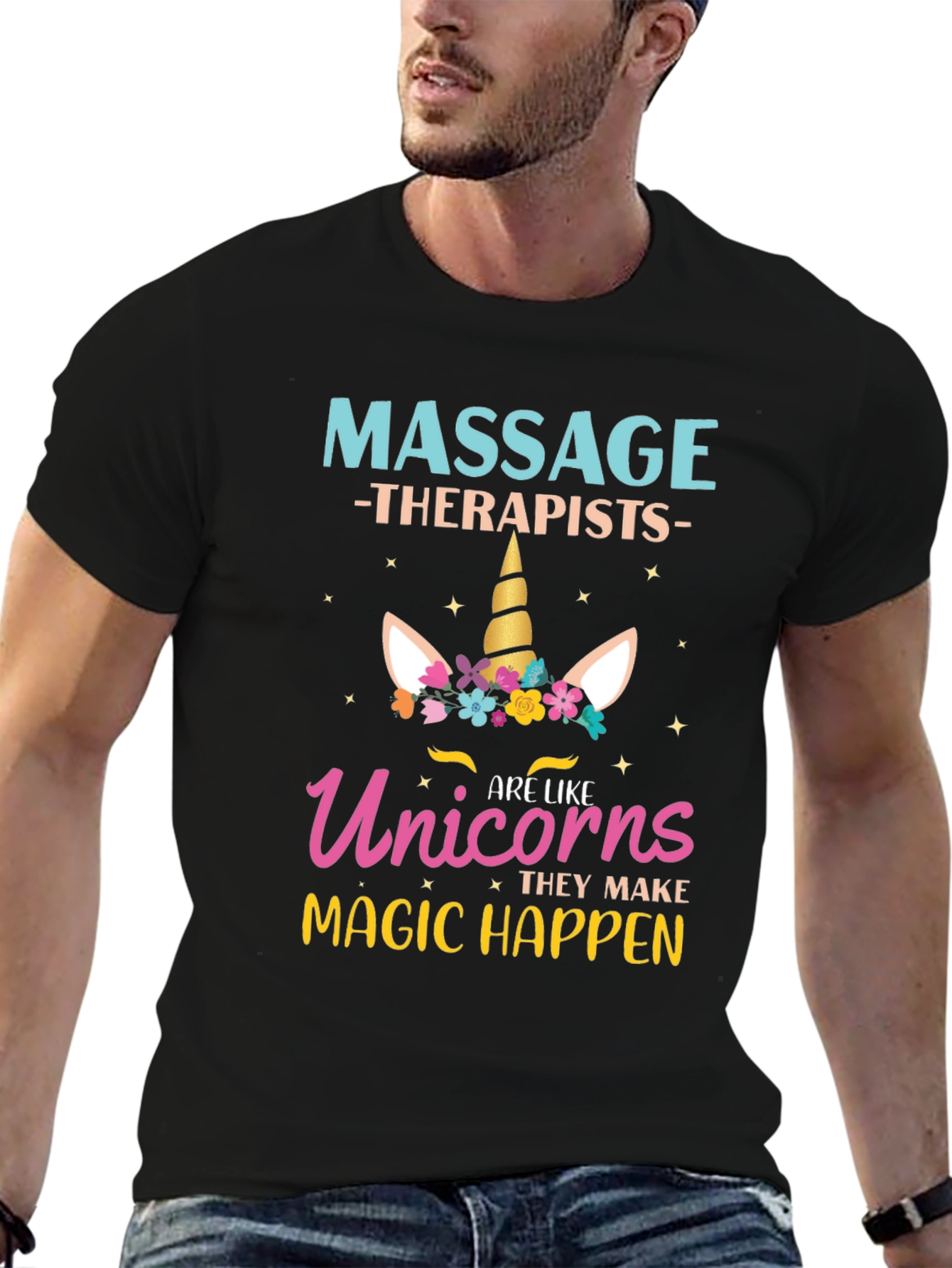 Unicorn Massage Therapist T-Shirt
