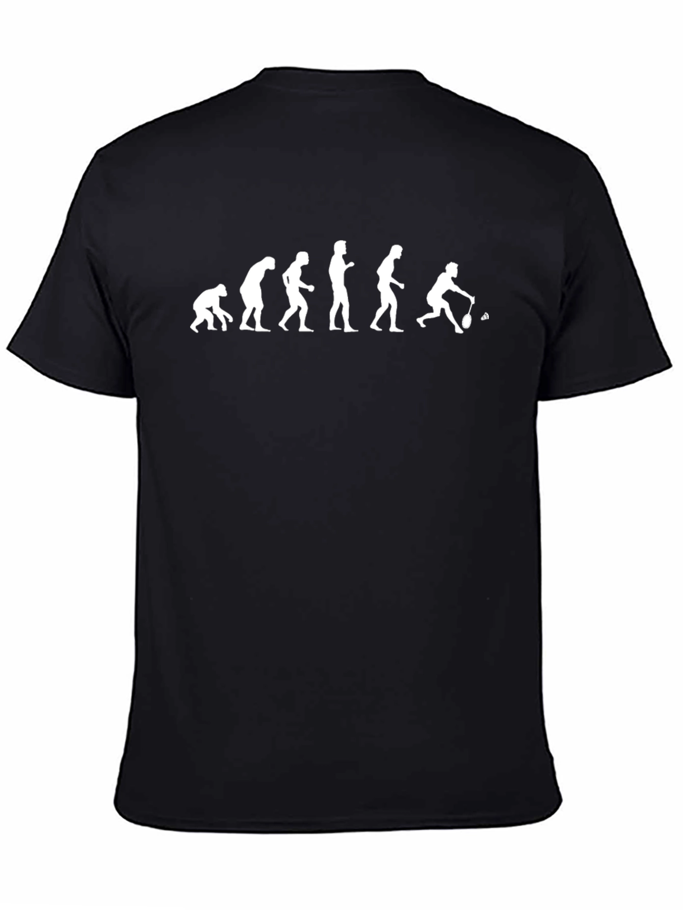 Evolution of Badminton T-Shirt - Black