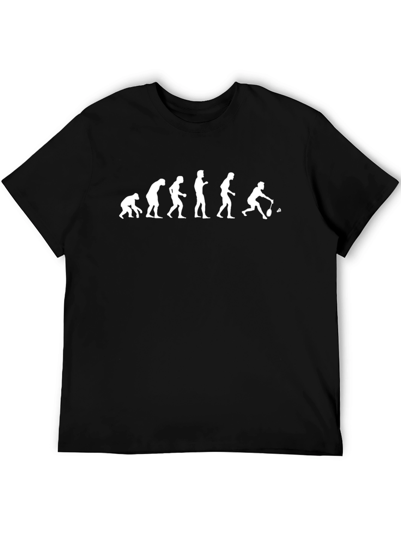 Evolution of Badminton T-Shirt - Black