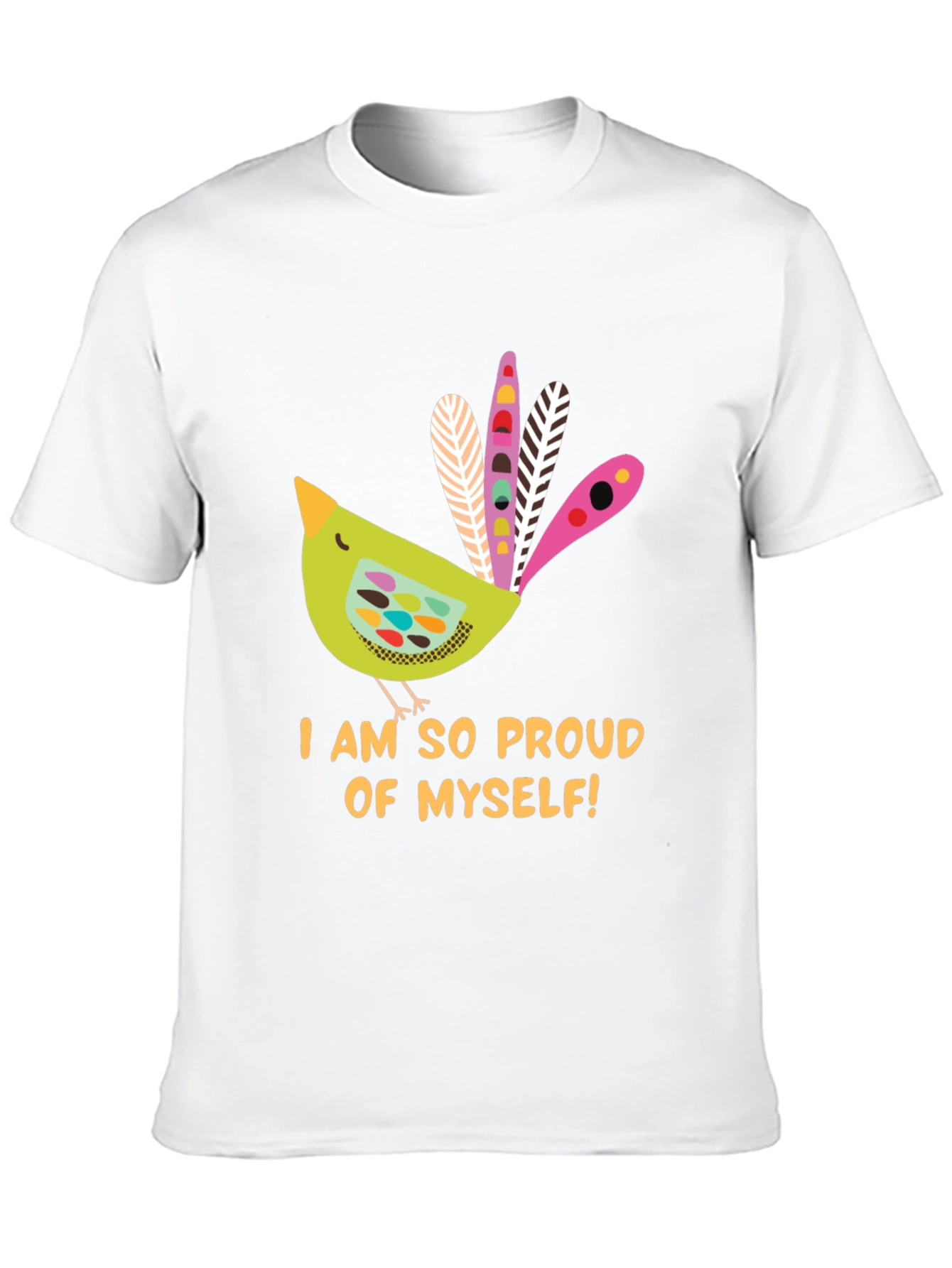 Proud Bird Graphic Tee - Black Unisex T-Shirt
